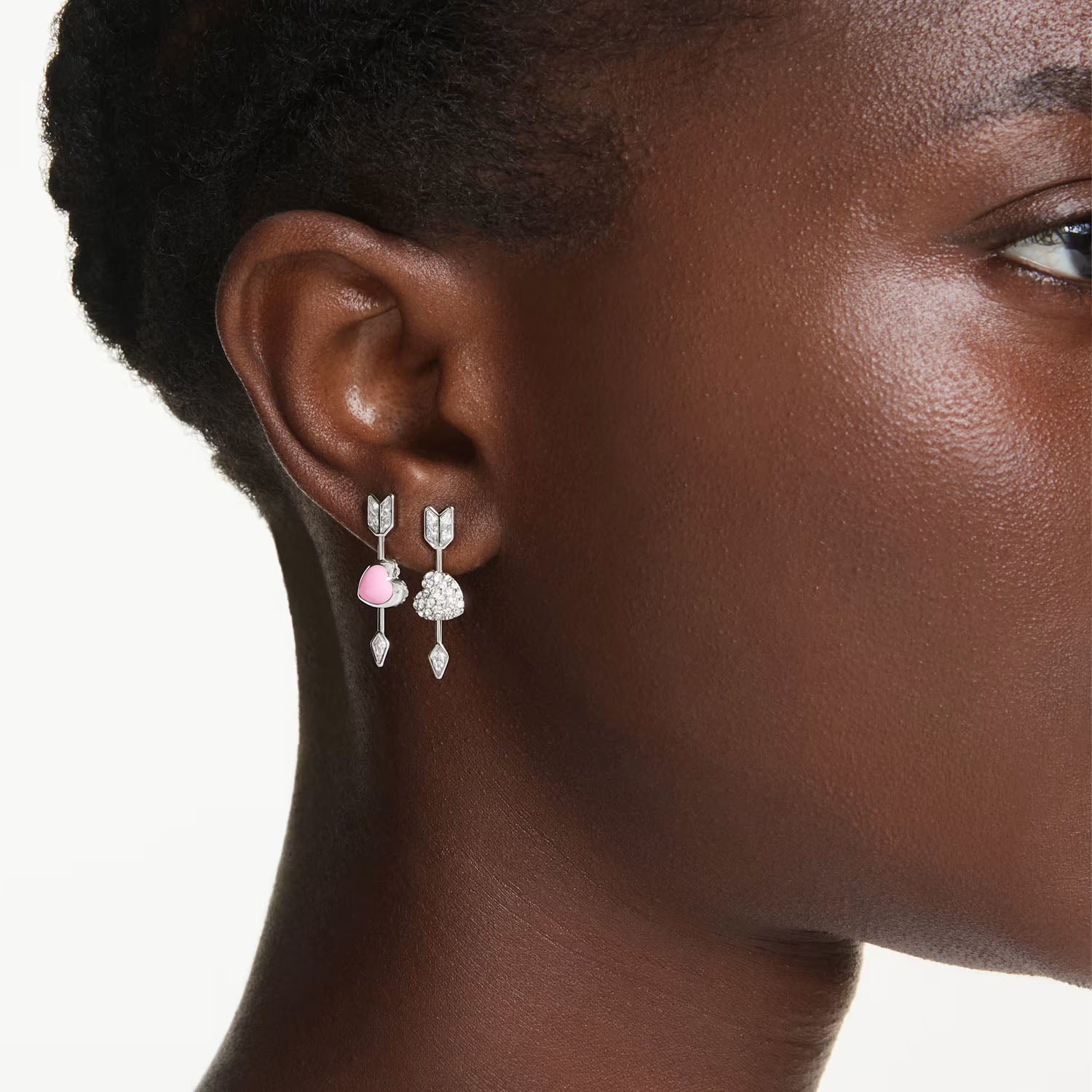 Swarovski Idyllia Drop-Ohrhänger Herz mit Pfeil