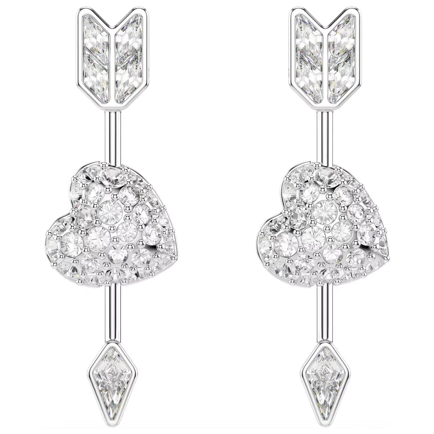 Swarovski Idyllia Drop-Ohrhänger Herz mit Pfeil