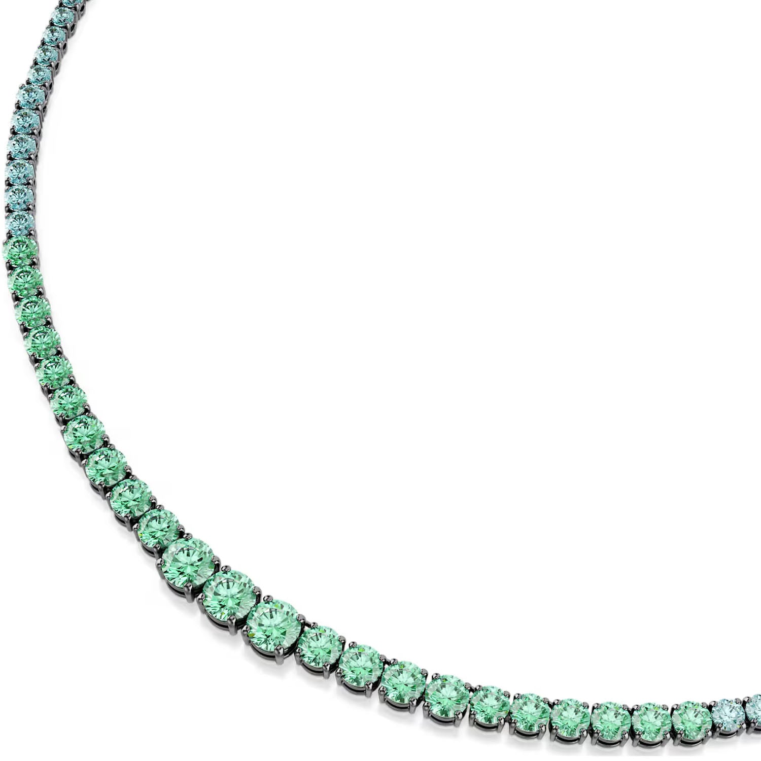 Swarovski Matrix Halskette Rutheniert