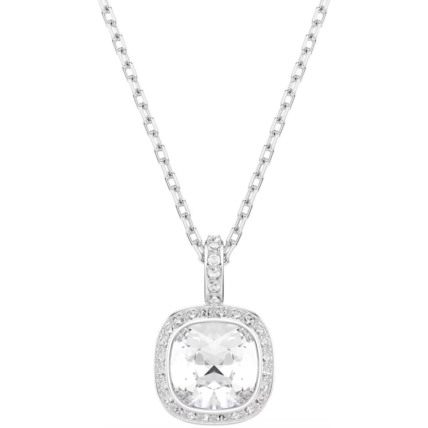Swarovski Una Angelic Set Halskette und Ohrstecker Kissenschliff