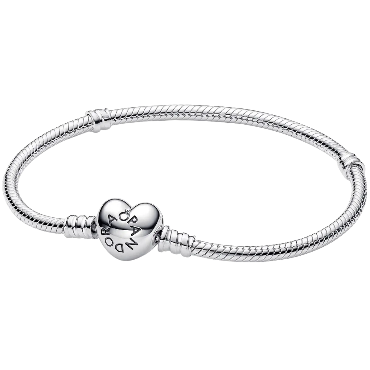 Pandora Moments Herz und Schlangen-Gliederarmband