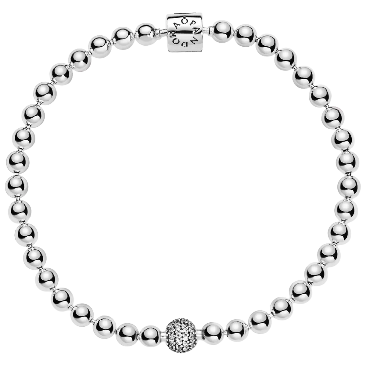 Pandora Kugel & Pavé Armband