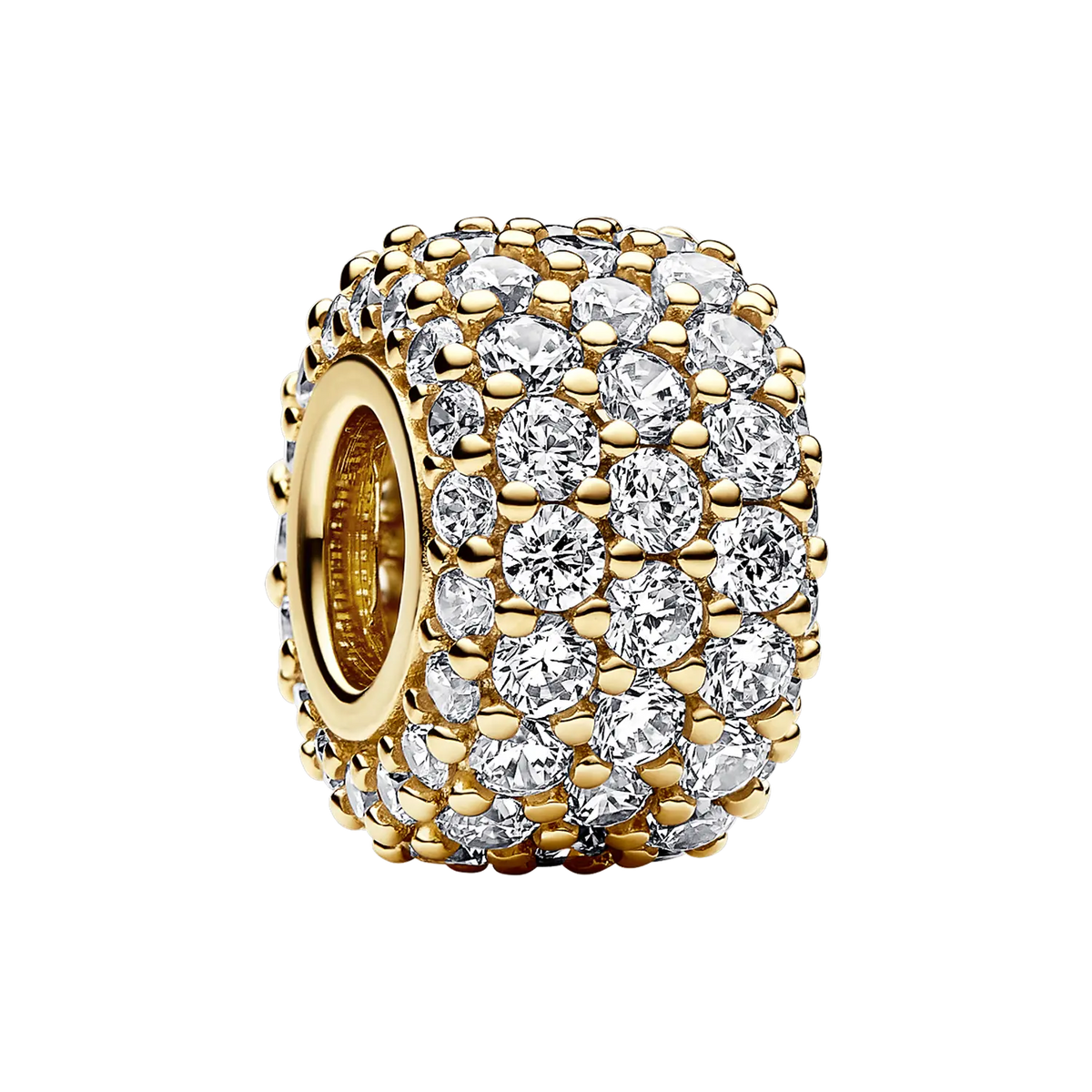 Pandora Moments Funkelndes Dreireihiges Pavé-Charm