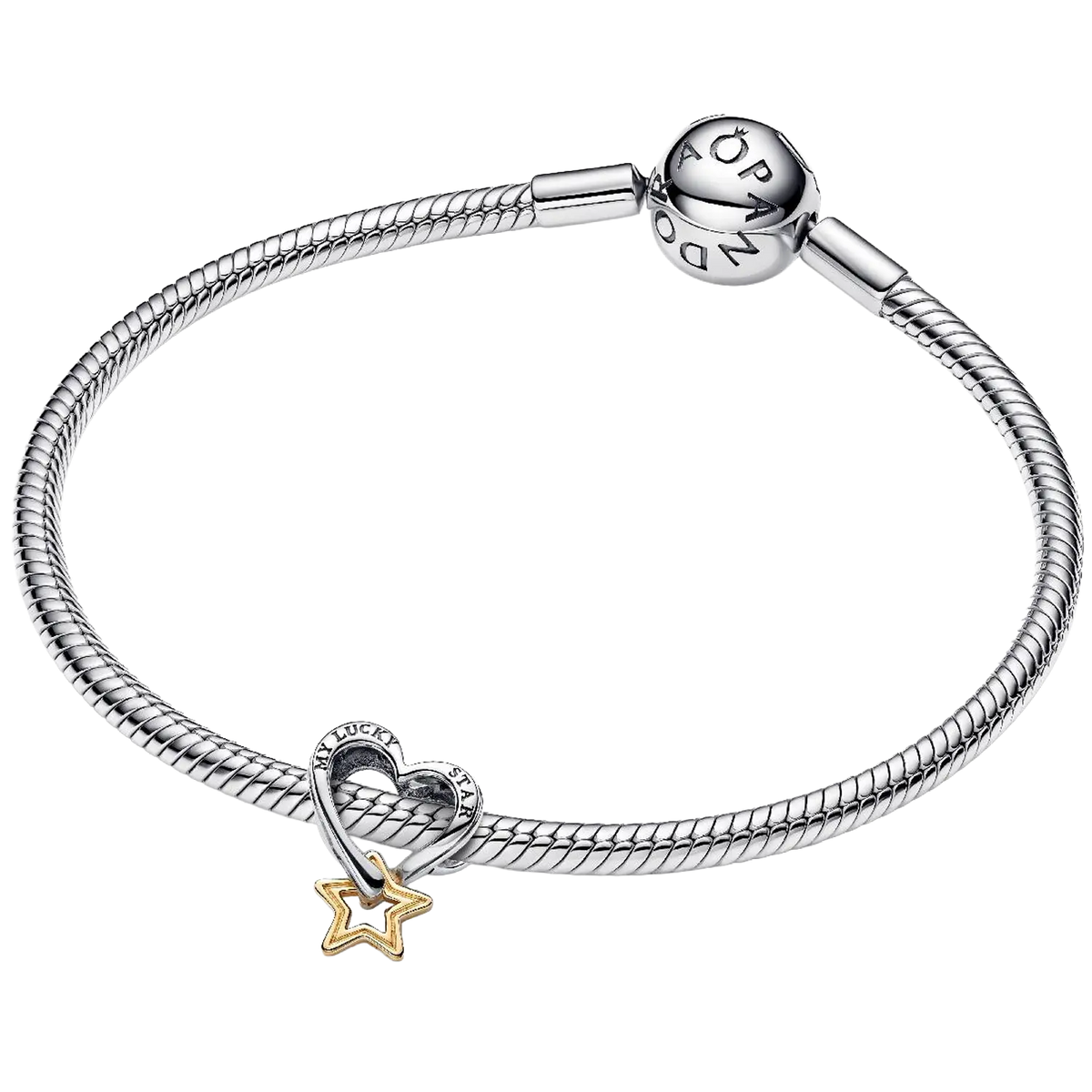 Pandora Moments Lucky Star & Herz Charm