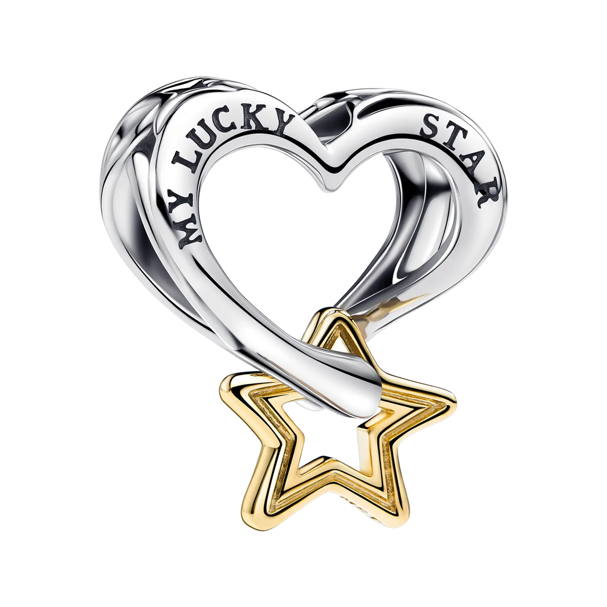 Pandora Moments Lucky Star & Herz Charm