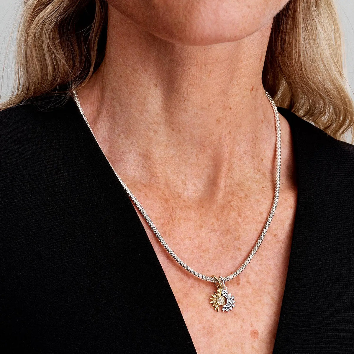 Pandora Teilbarer Sonne & Mond Charm-Anhänger