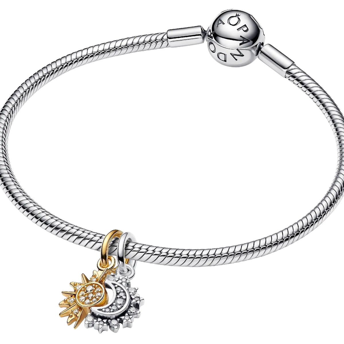 Pandora Teilbarer Sonne & Mond Charm-Anhänger