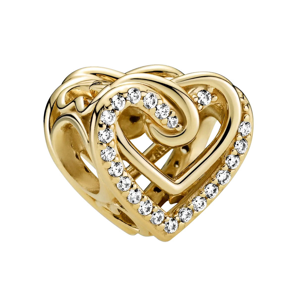 Pandora Moments Funkelnde Verschlungene Herzen Charm