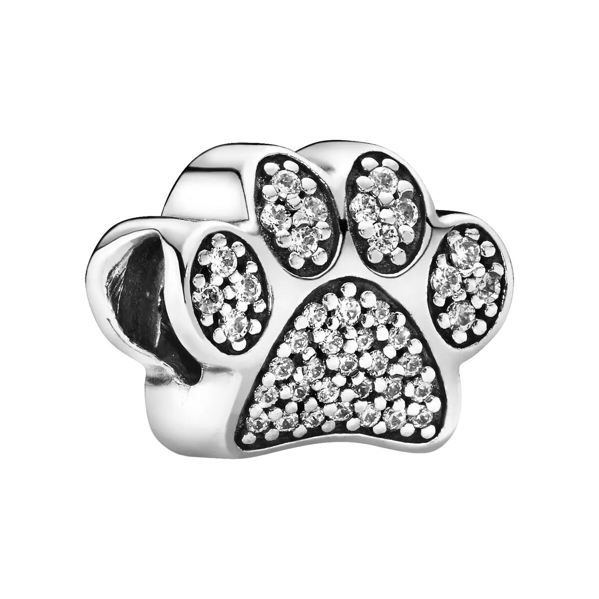 Pandora Moments Sparkling Paw Print Charm