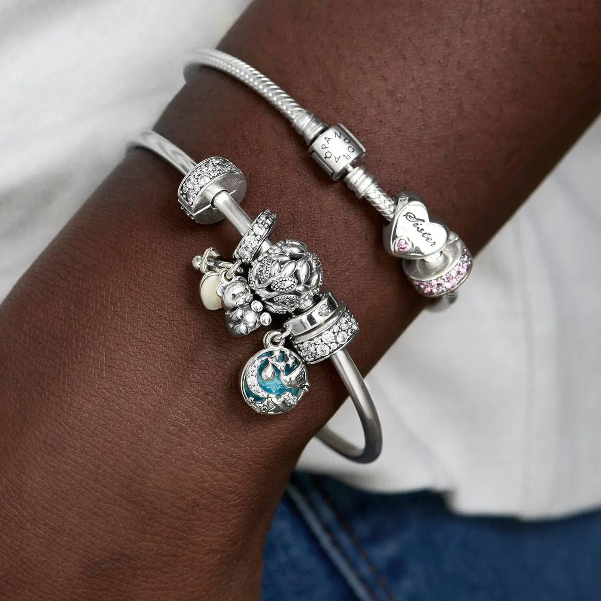 Pandora Moments Klarer Pavé Clip-Charm