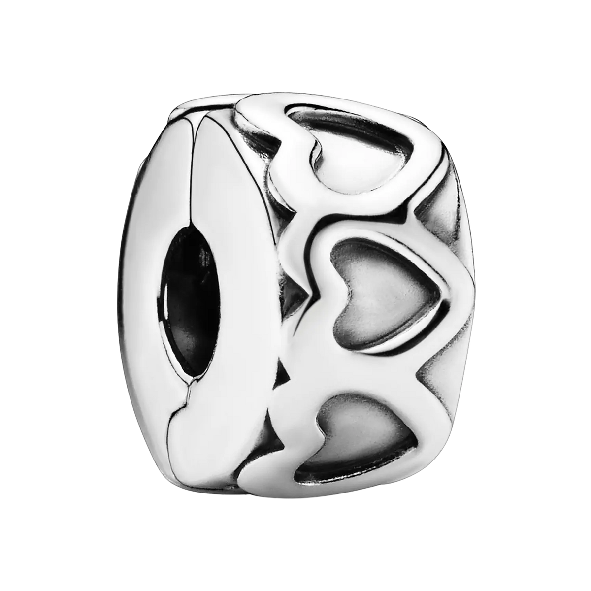 Pandora Moments Gereihte Herzen Clip-Charm