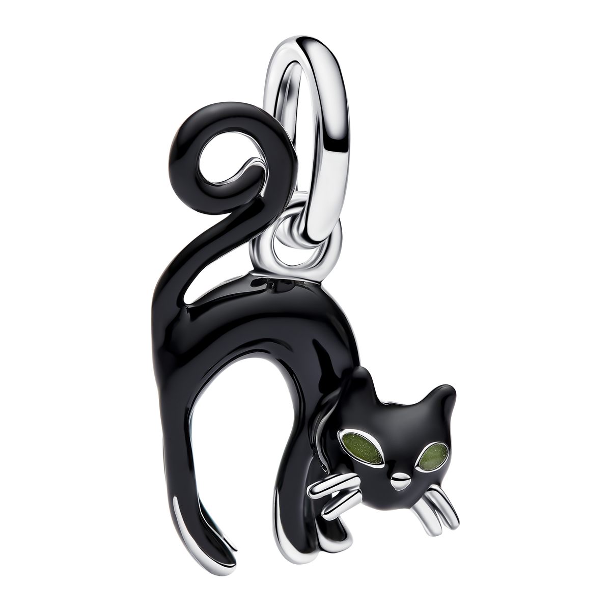 Pandora Schwarze Katze Charm-Anhänger