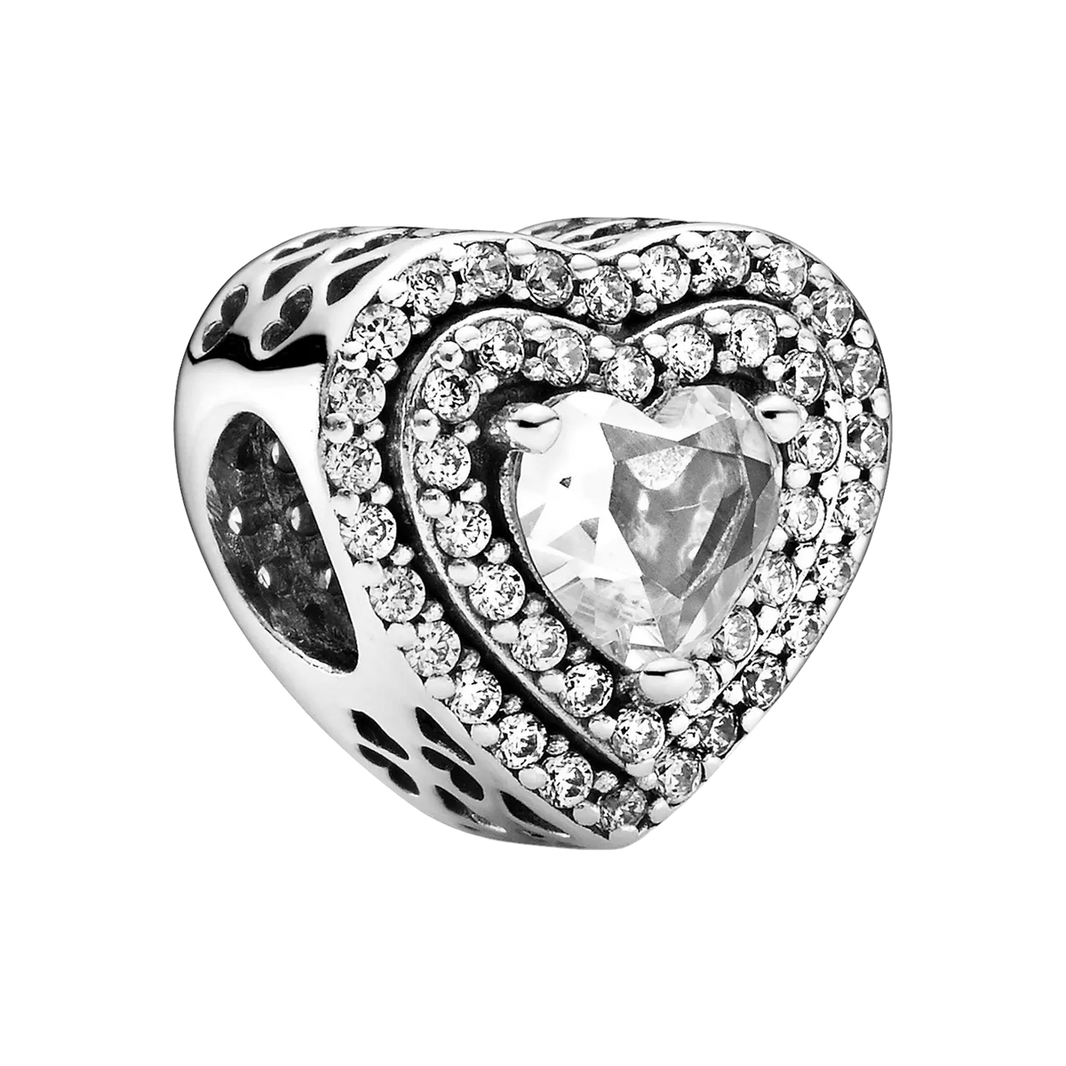 Pandora Moments Funkelndes erhabenes Herz Charm