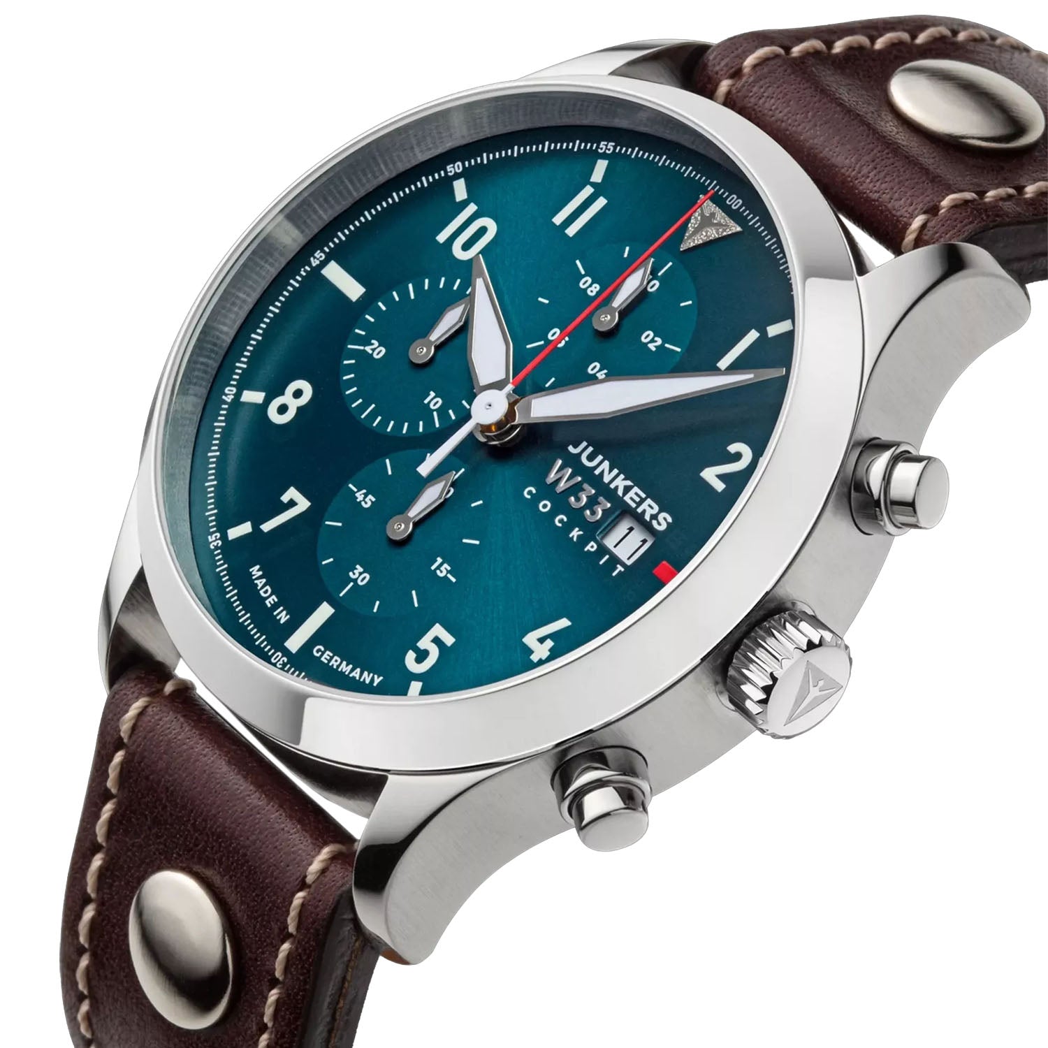 Junkers Herrenuhr Cockpit W33 Chronograph