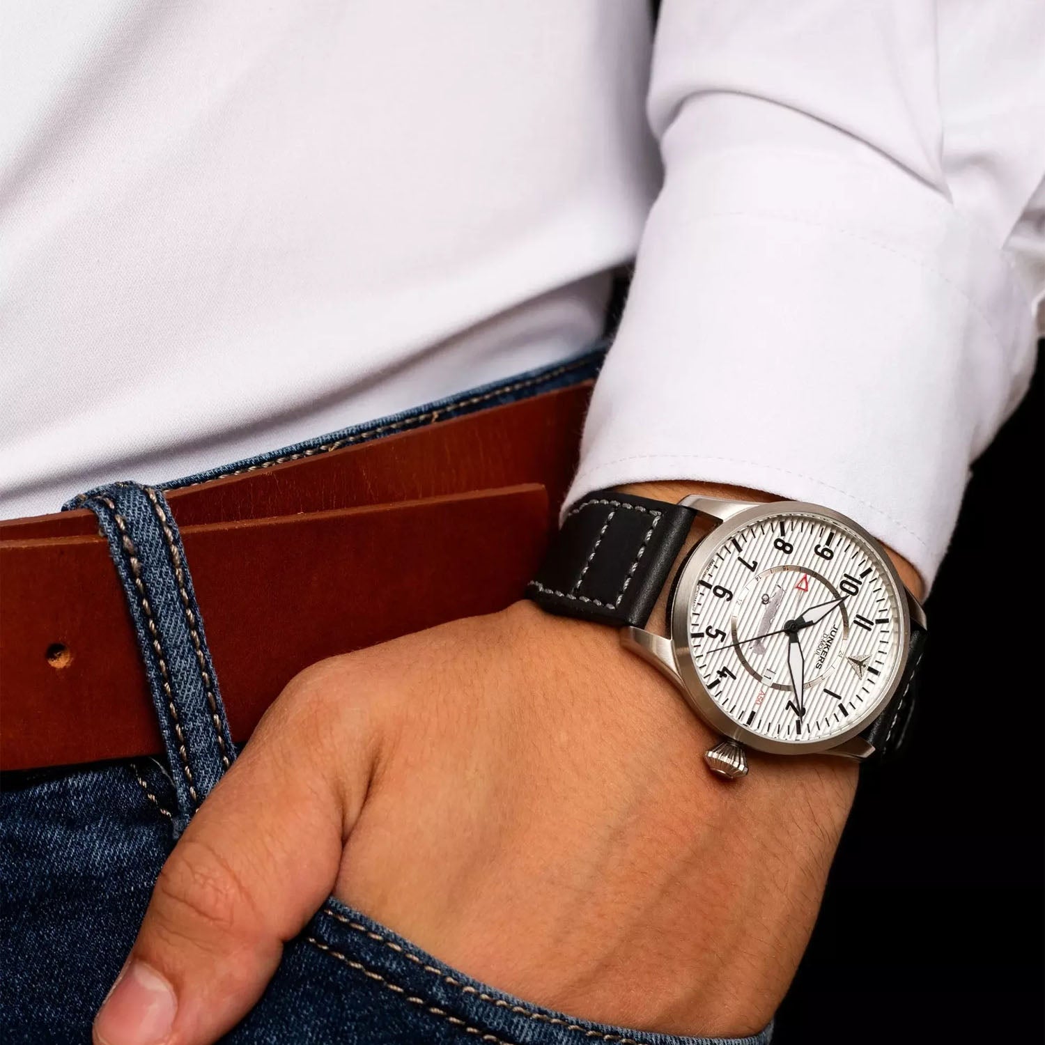 Junkers A50 D-MQUI Herrenuhr GMT