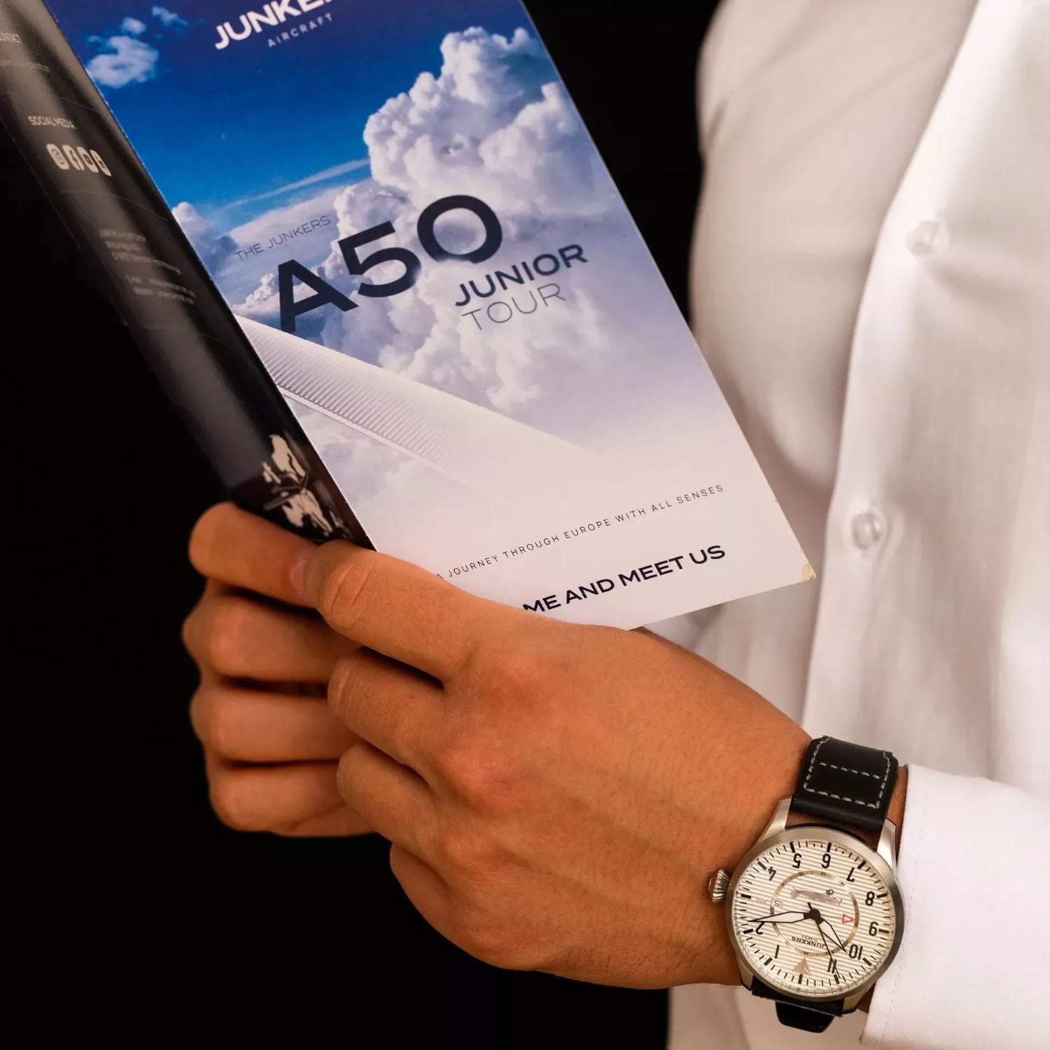 Junkers A50 D-MQUI Herrenuhr GMT