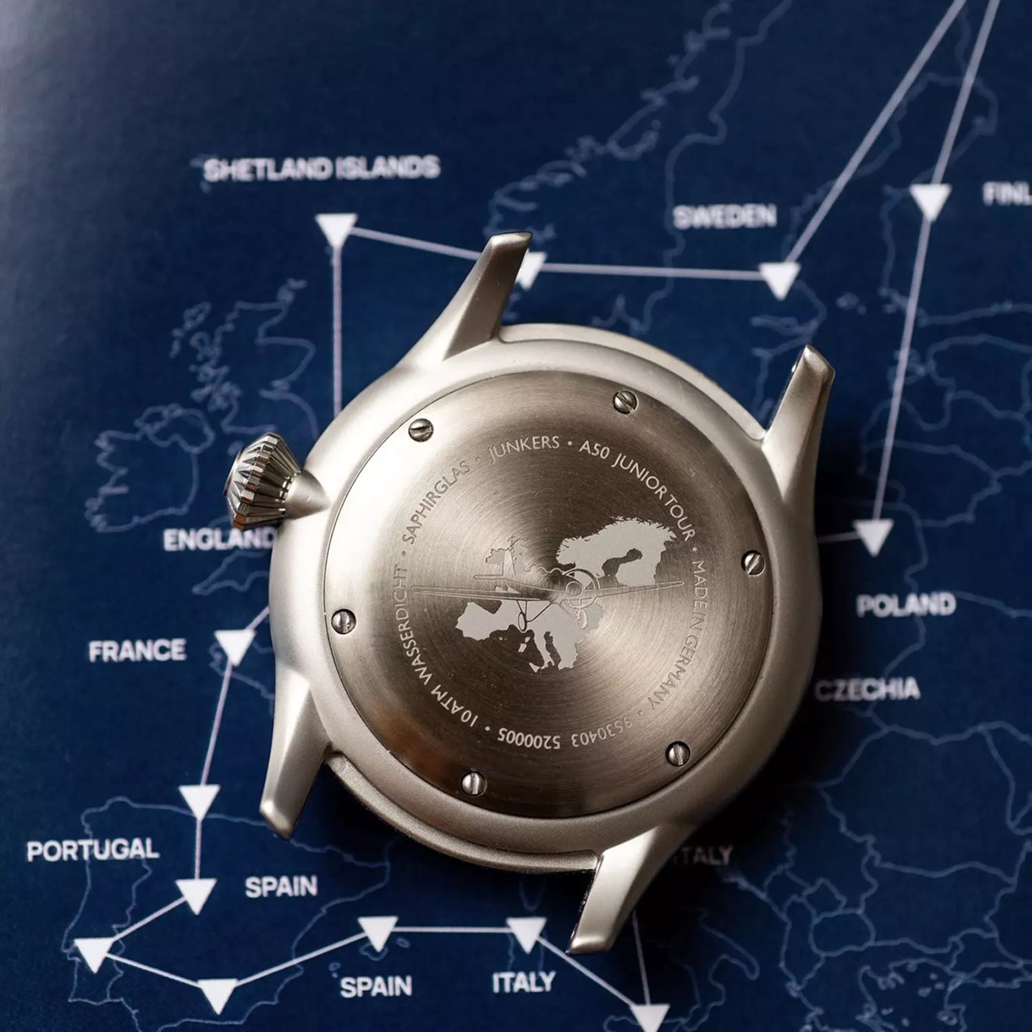 Junkers A50 D-MQUI Herrenuhr GMT