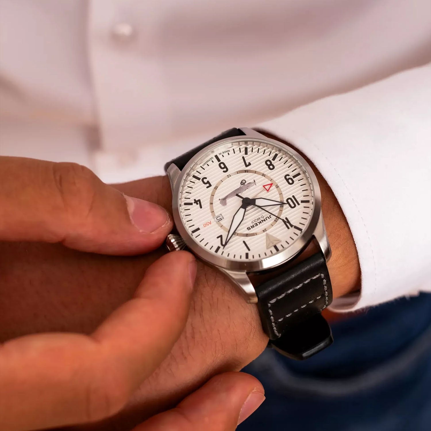 Junkers A50 D-MQUI Herrenuhr GMT
