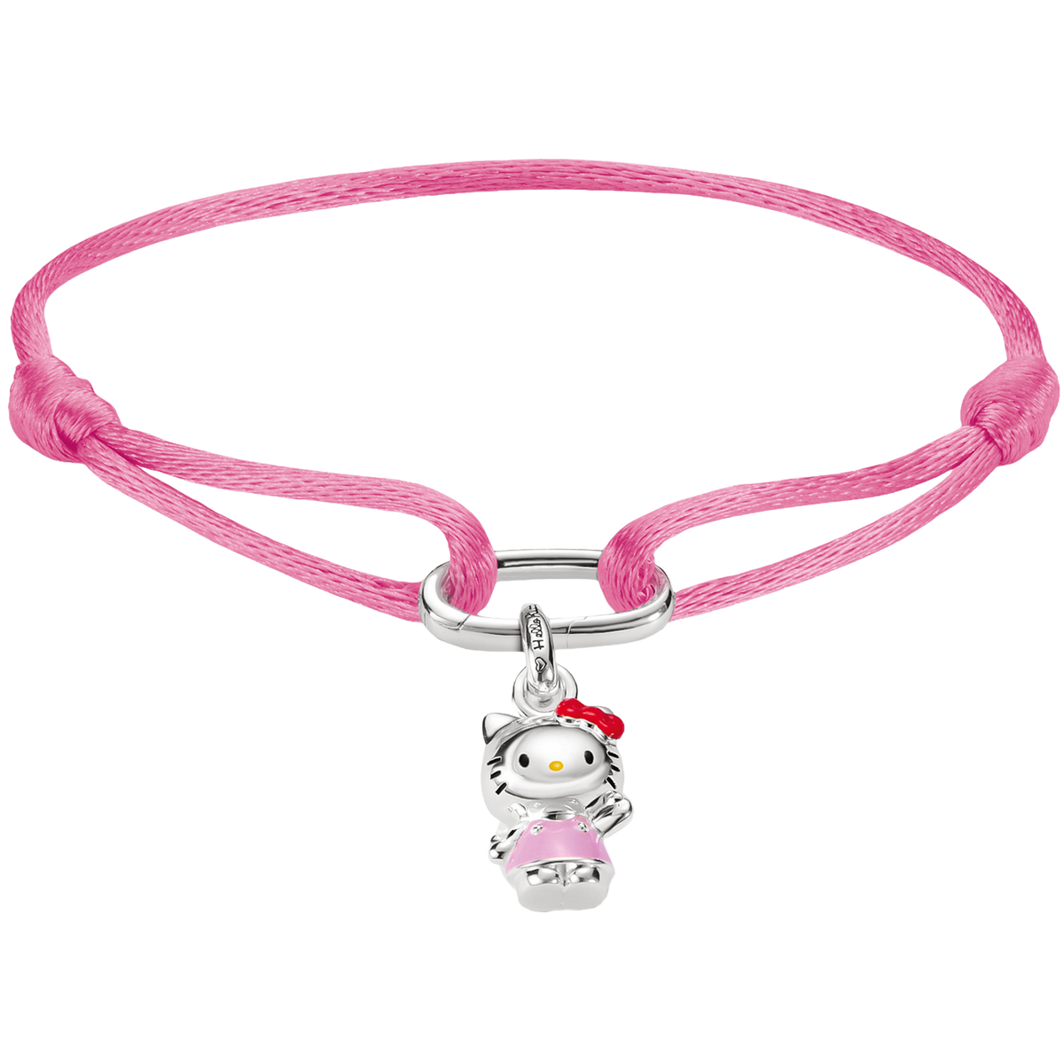Thomas Sabo Textilarmband Pink mit Hello Kitty Charm – Connect