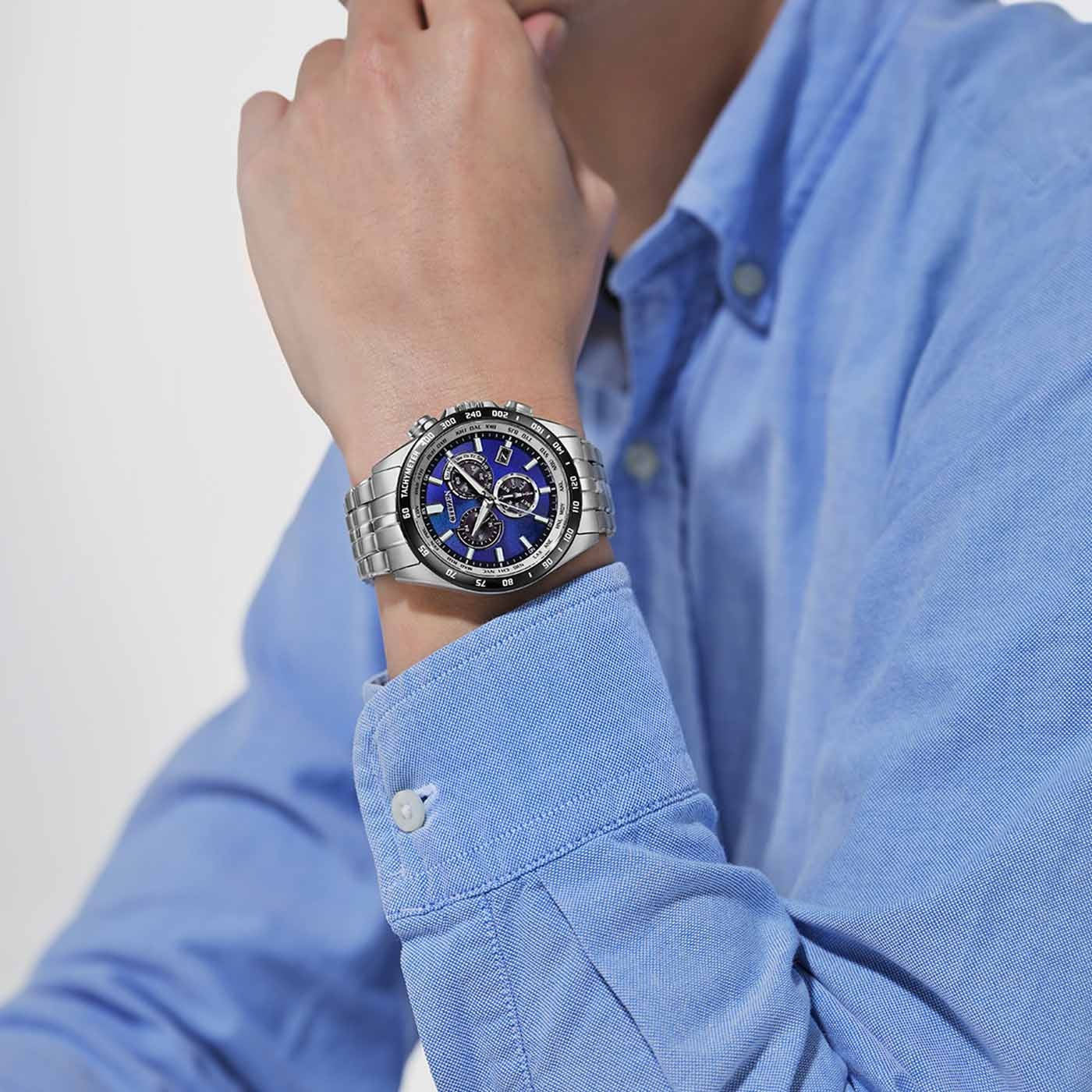 Citizen Radio Controlled UNITE with BLUE Limited Edition Herrenuhr
