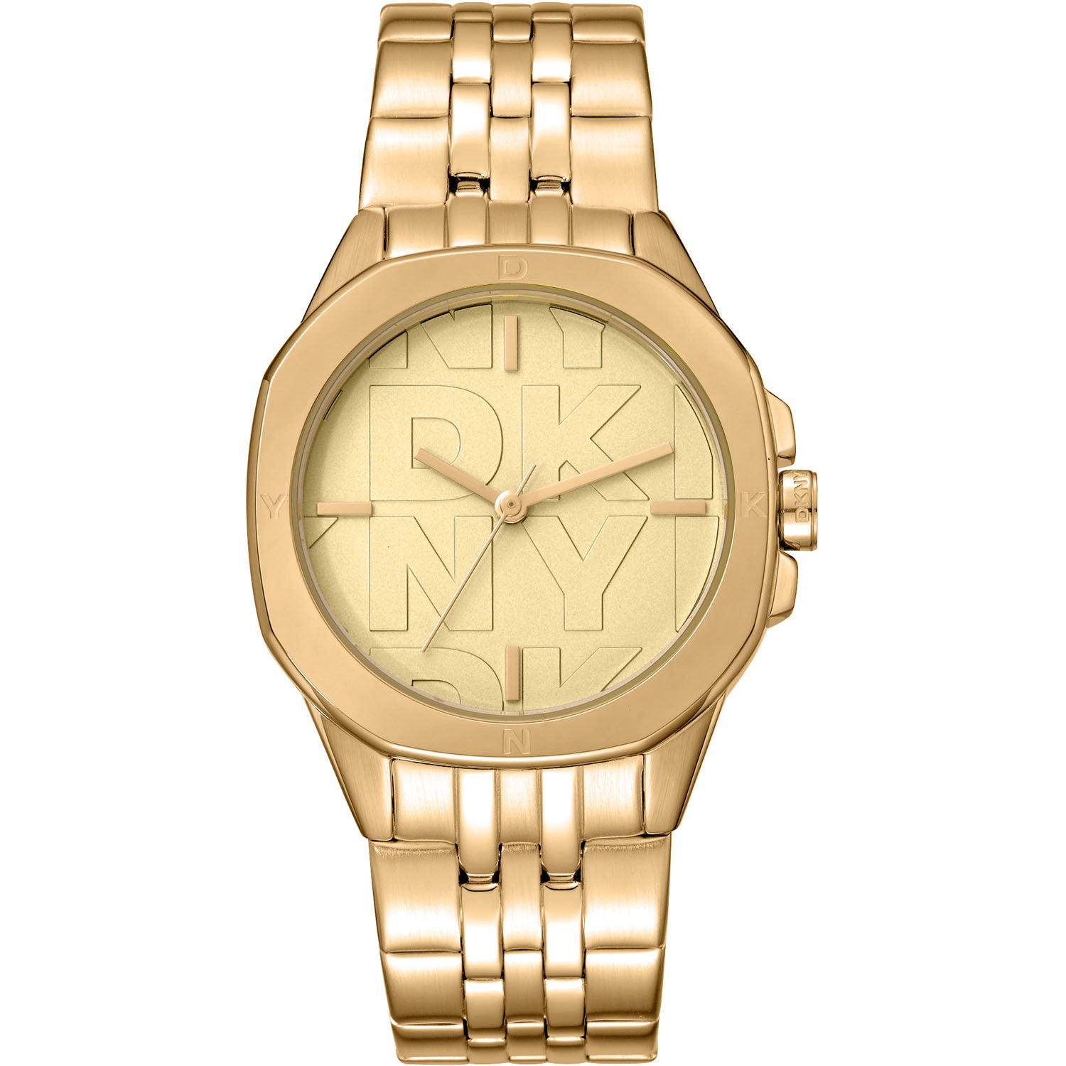 DKNY Damenuhr Brooklyn Midi Gold