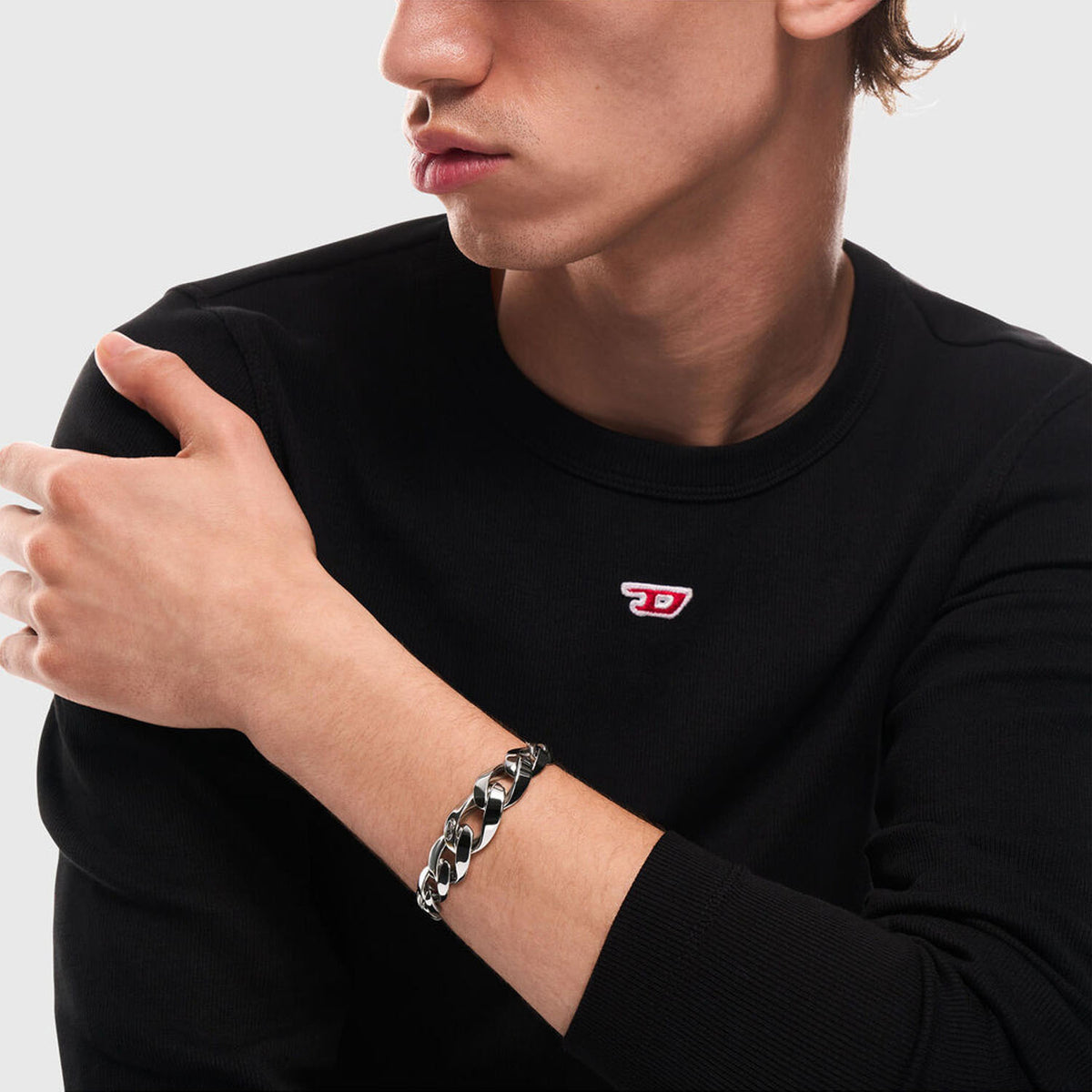 DIESEL Unisex Armband Oval D Logo