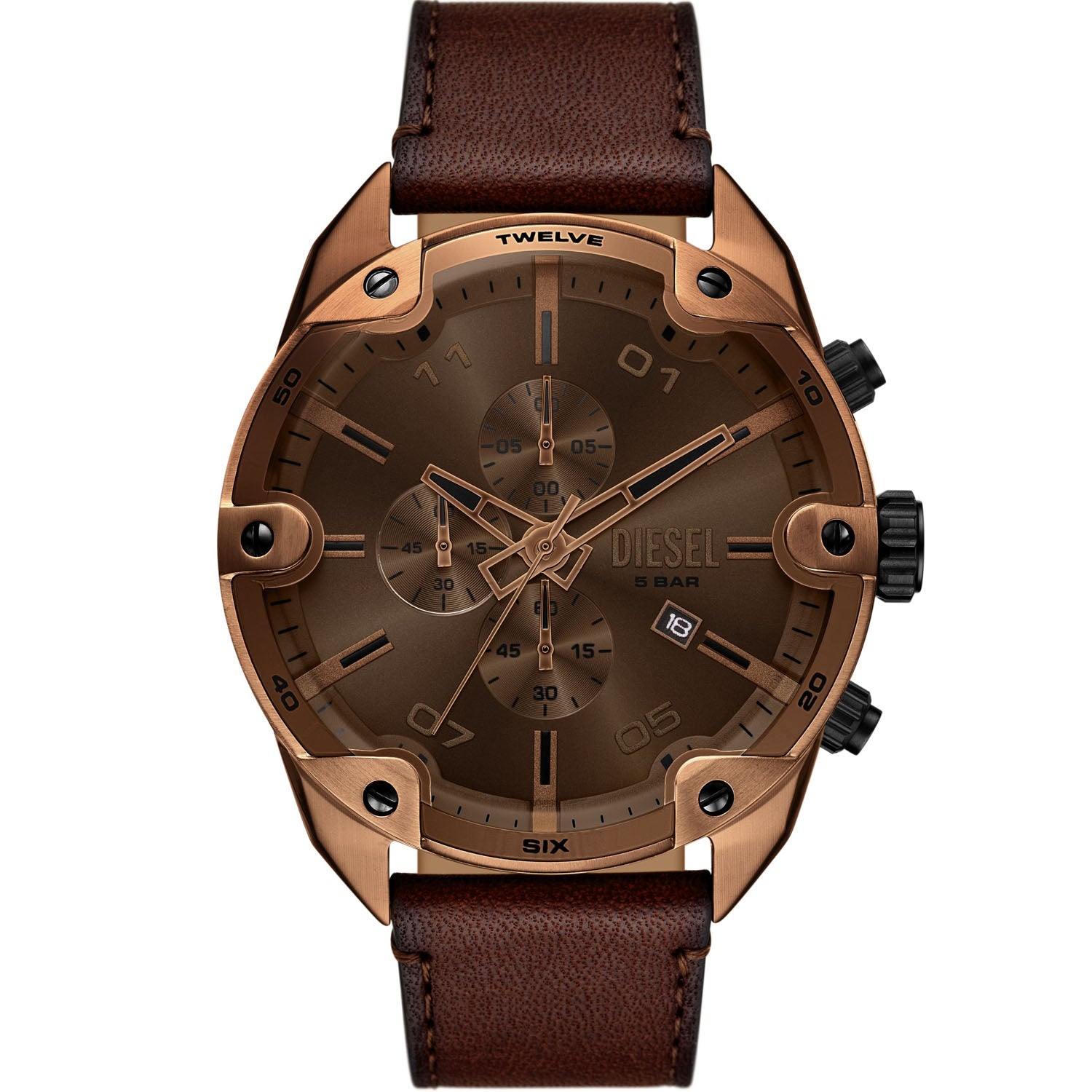 DIESEL Herrenuhr Spiked