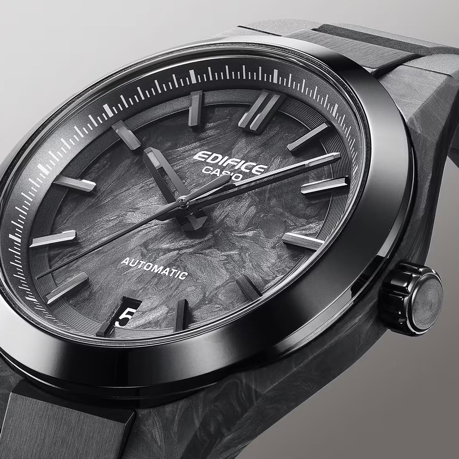 CASIO EDIFICE Carbon Automatik Herrenuhr