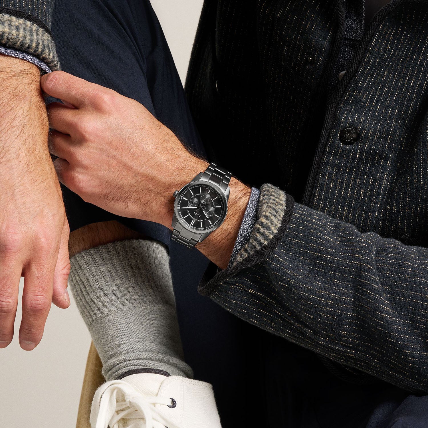 Fossil Herrenuhr Pearson Multifunktion