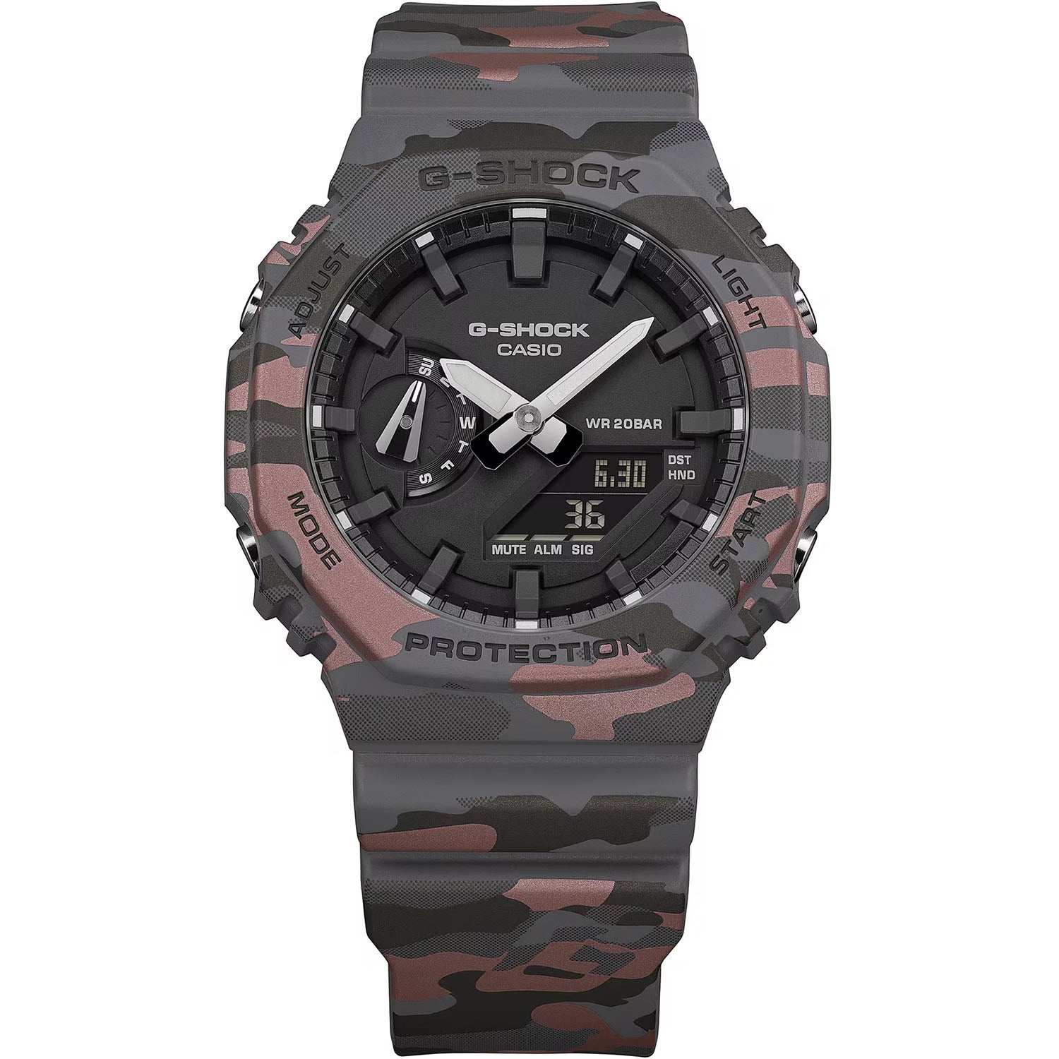 CASIO G-SHOCK GA-2100 Camouflage Herrenuhr