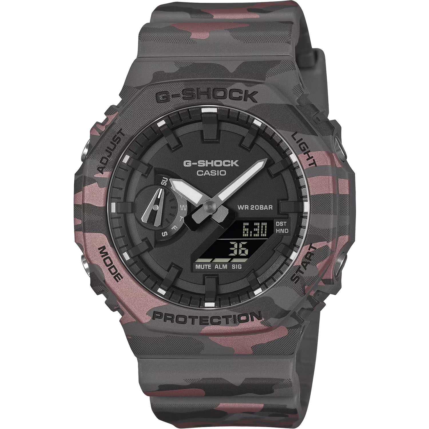 CASIO G-SHOCK GA-2100 Camouflage Herrenuhr