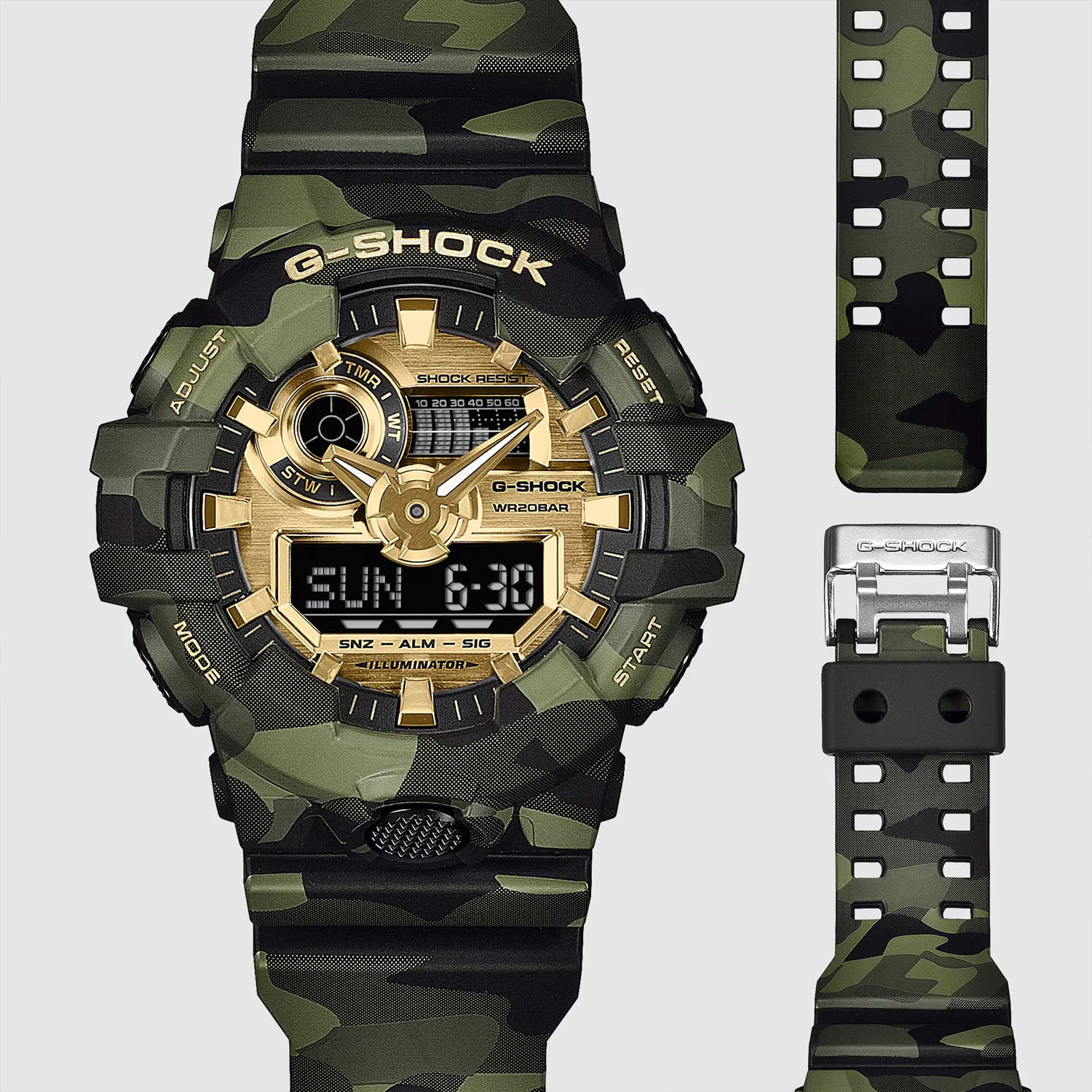 CASIO G-SHOCK Bold Camo GA-700 Herrenuhr