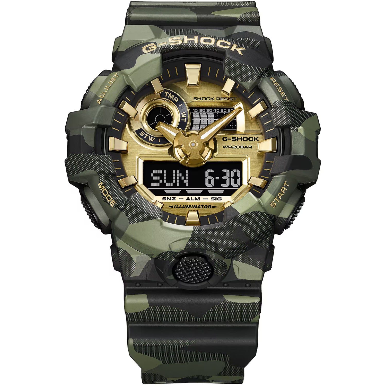 CASIO G-SHOCK Bold Camo GA-700 Herrenuhr