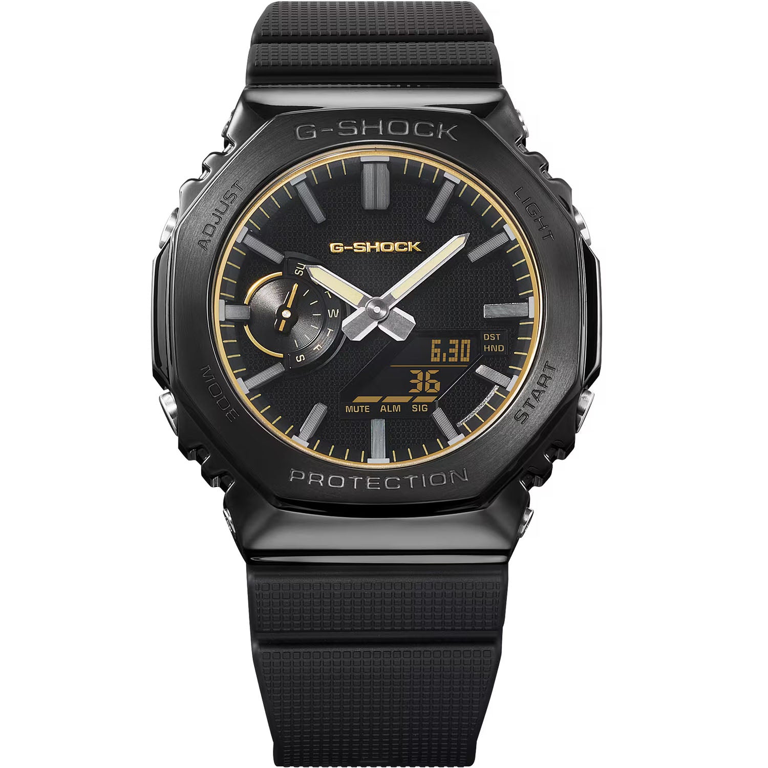 CASIO G-SHOCK STEEL LUXE BLACK GM-2100 Herrenuhr