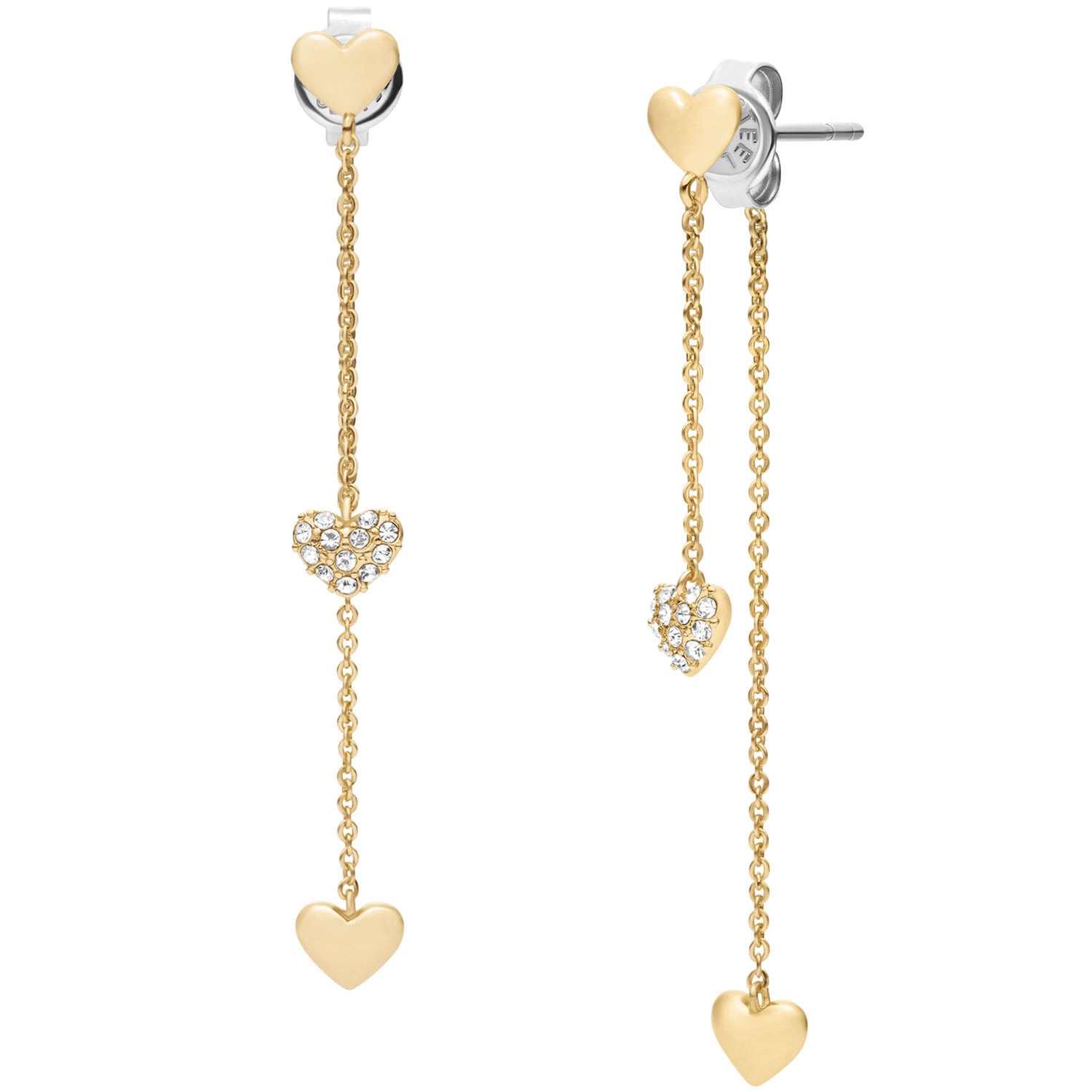 Fossil Damen Ohrringe Sutton Heartbeat
