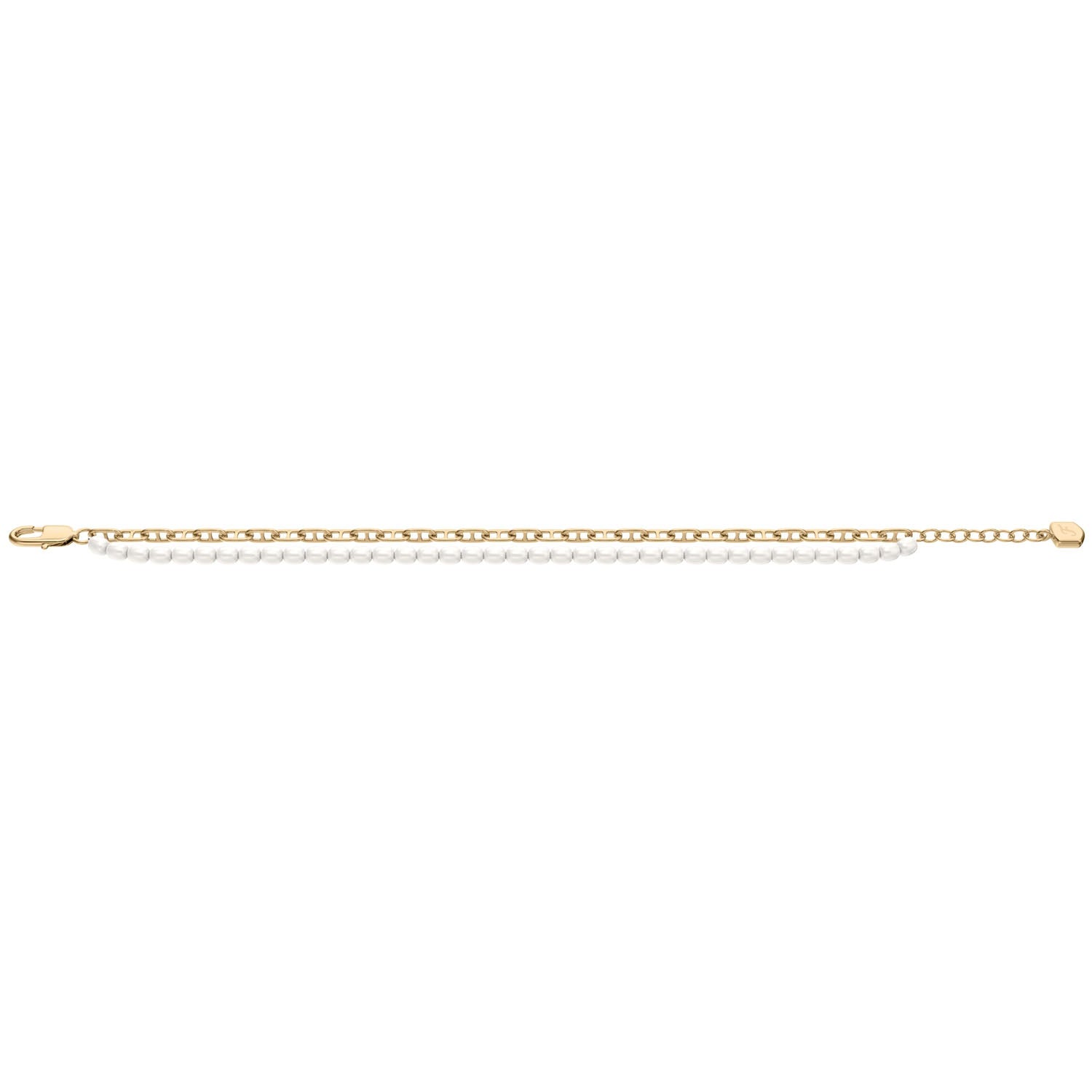 Fossil Heritage Pearl D-Link Damen Armband