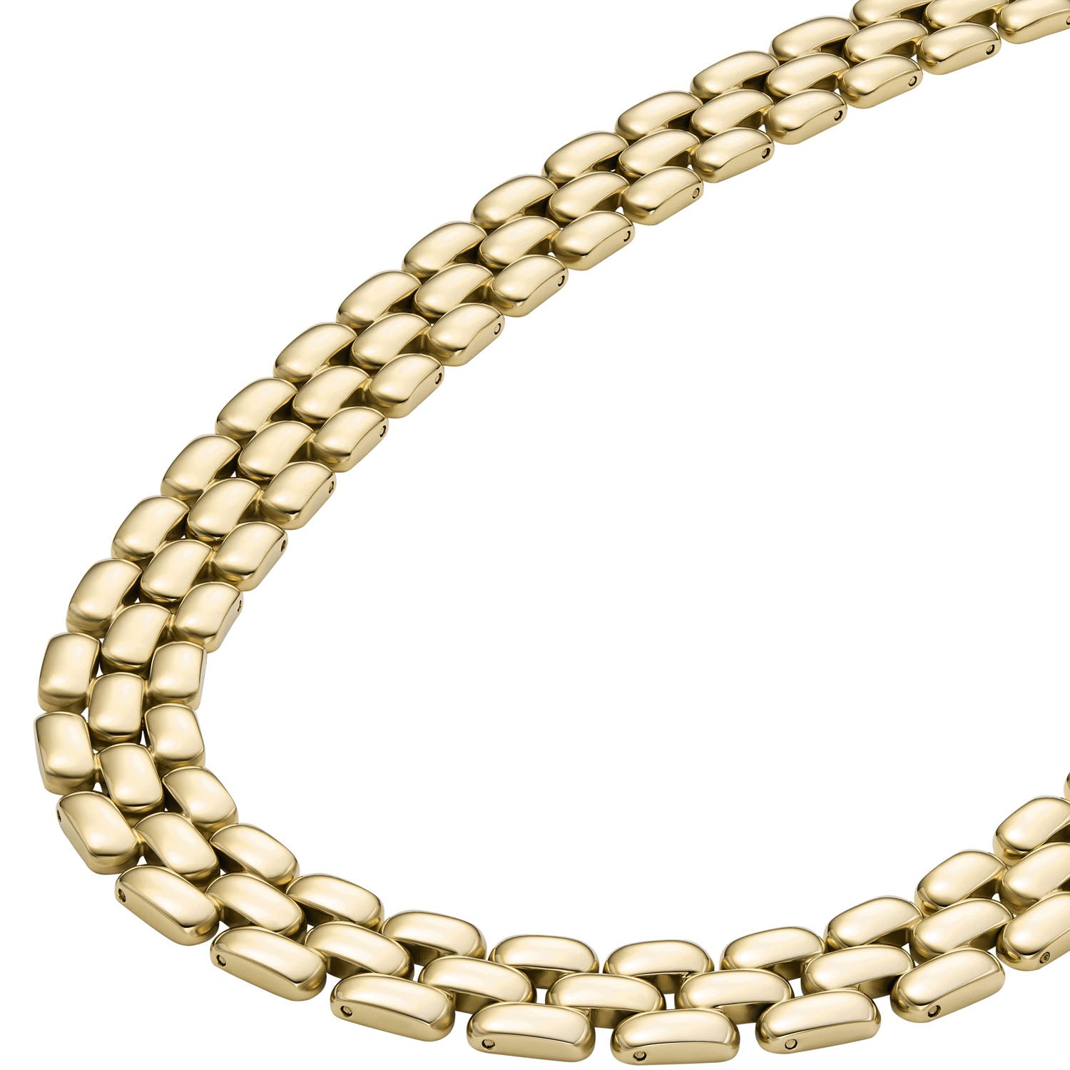 Fossil Collier Arden Watch Links Edelstahl goldfarben