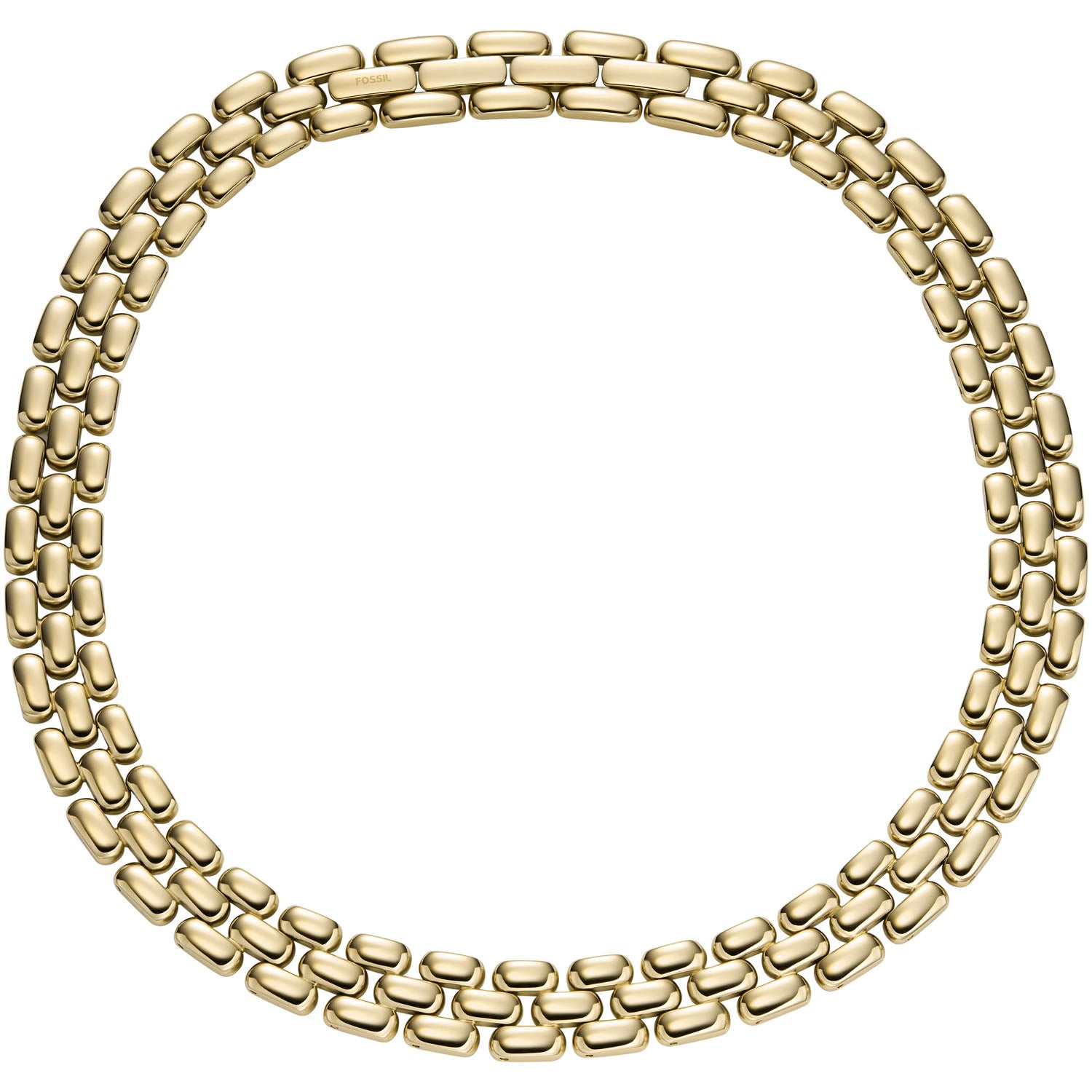 Fossil Collier Arden Watch Links Edelstahl goldfarben