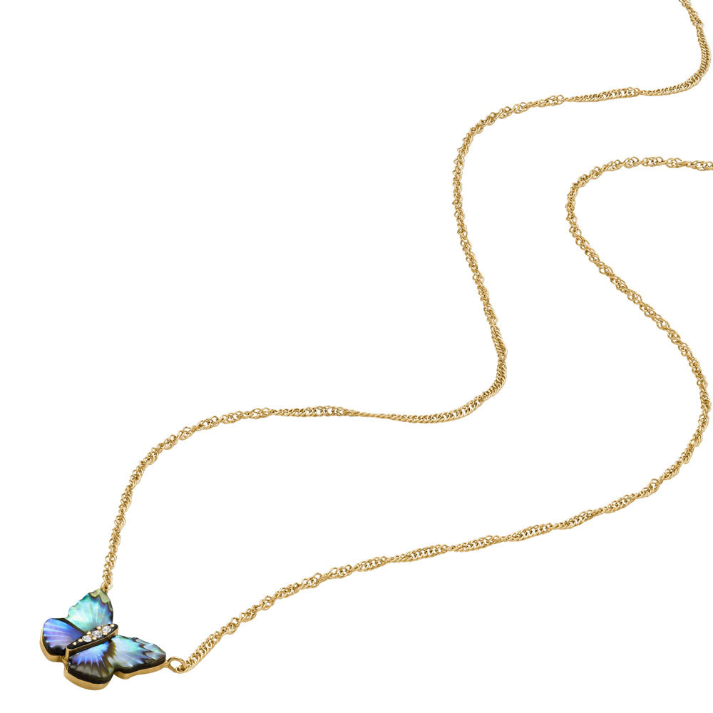 Fossil Halskette Sutton Butterfly Wings Anhänger
