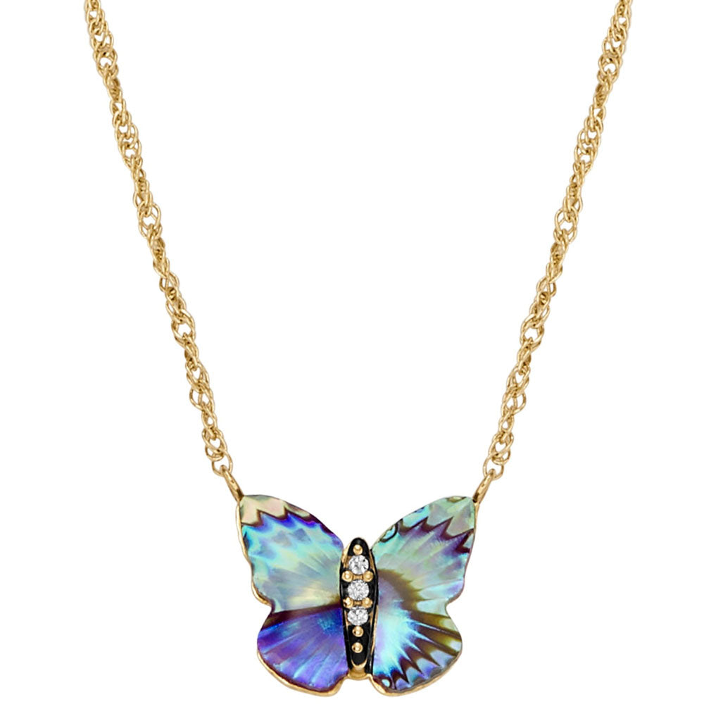 Fossil Halskette Sutton Butterfly Wings Anhänger