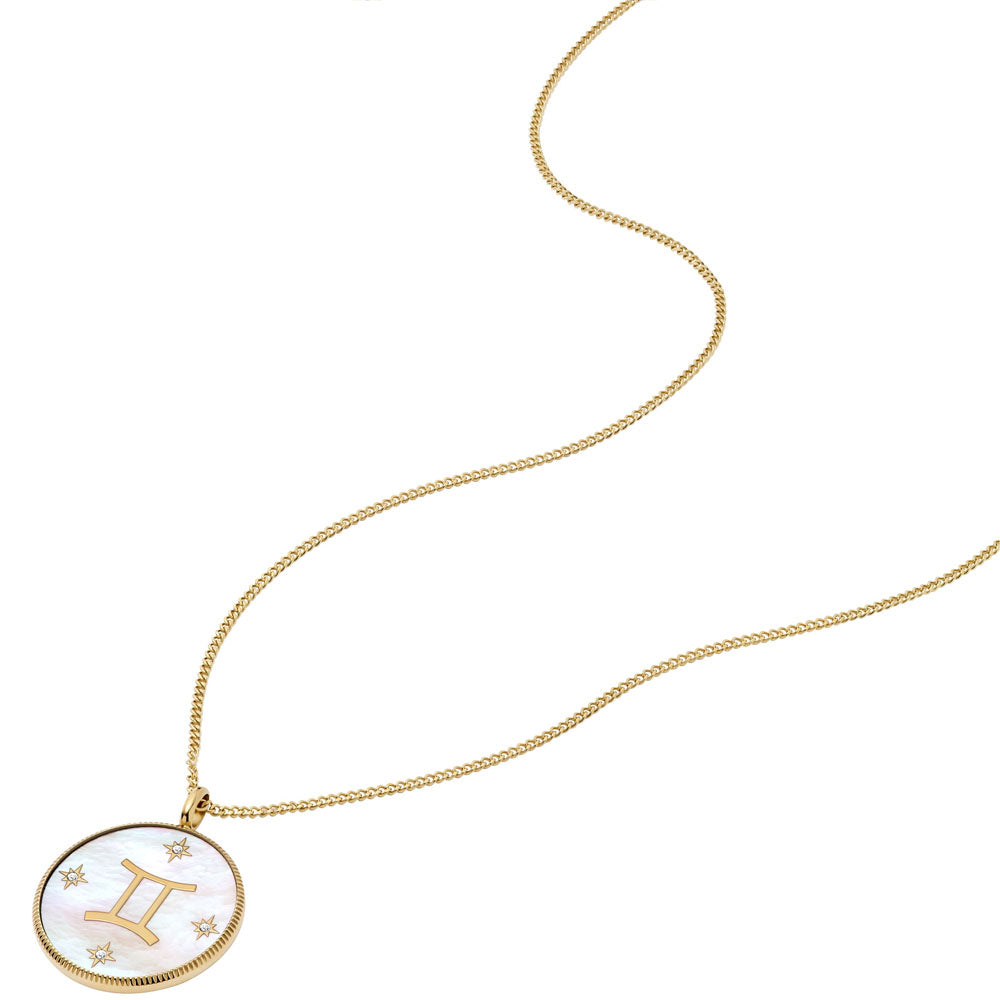 Fossil Halskette Sternzeichen Zwillinge