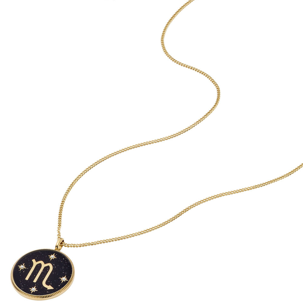 Fossil Halskette Sternzeichen Skorpion