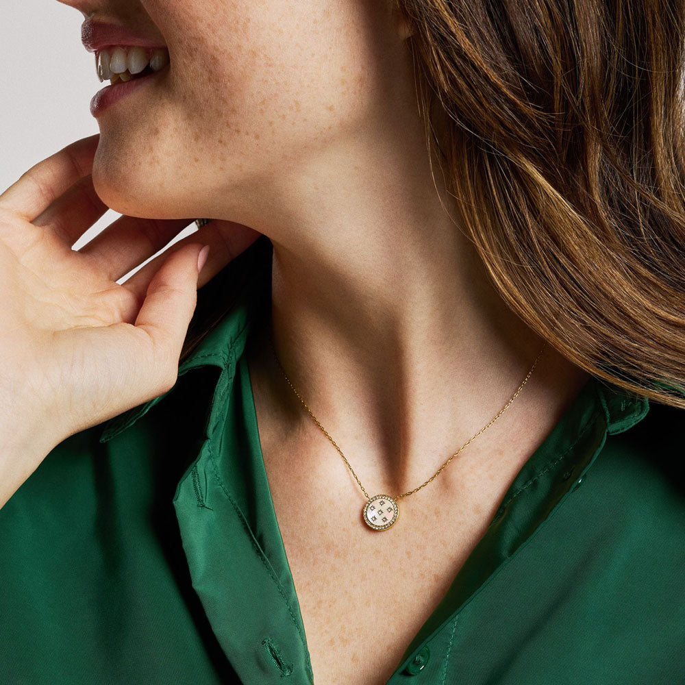 Fossil Damen Halskette Classic Mother Of Pearl