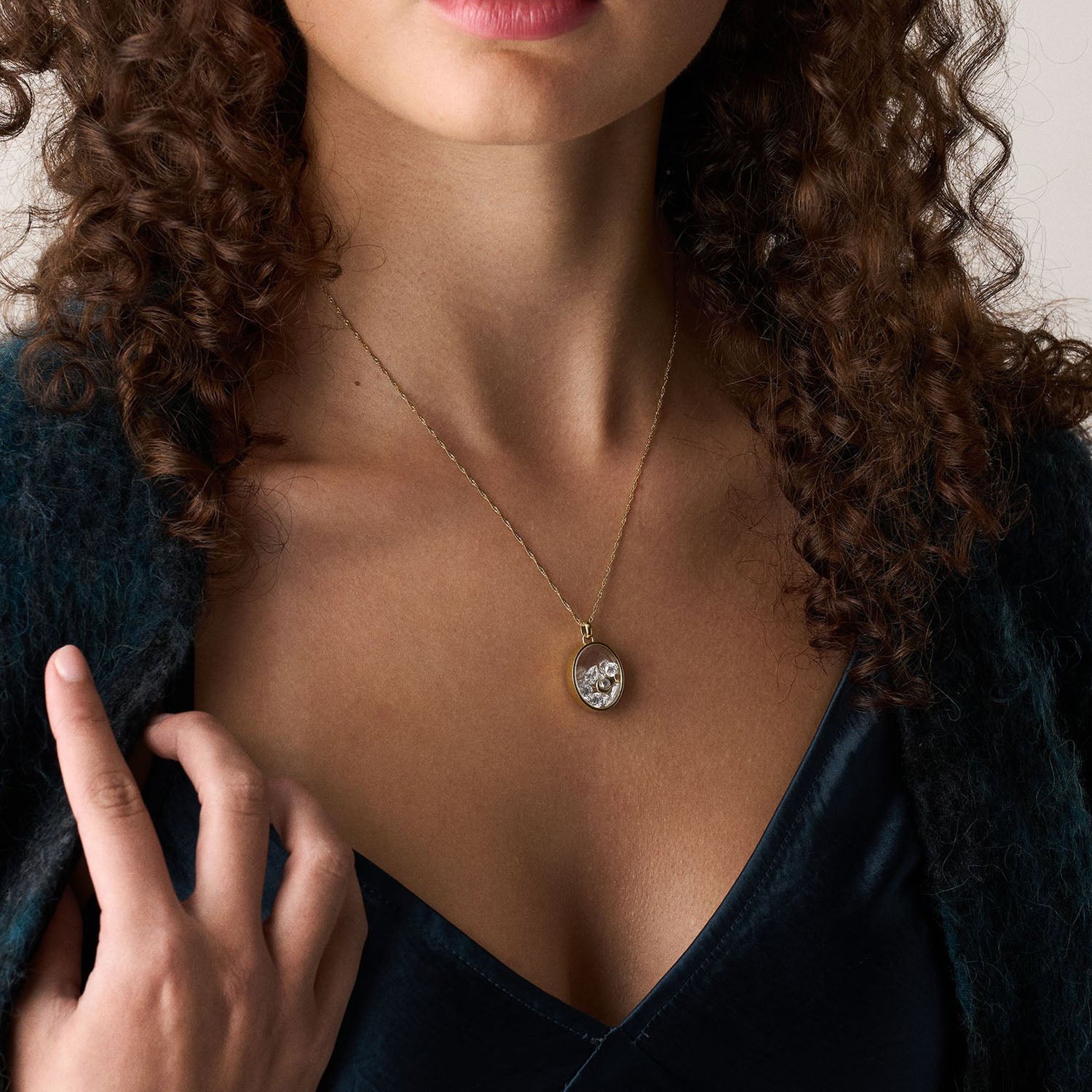 Fossil Damen Halskette Sutton Shaky Glitz