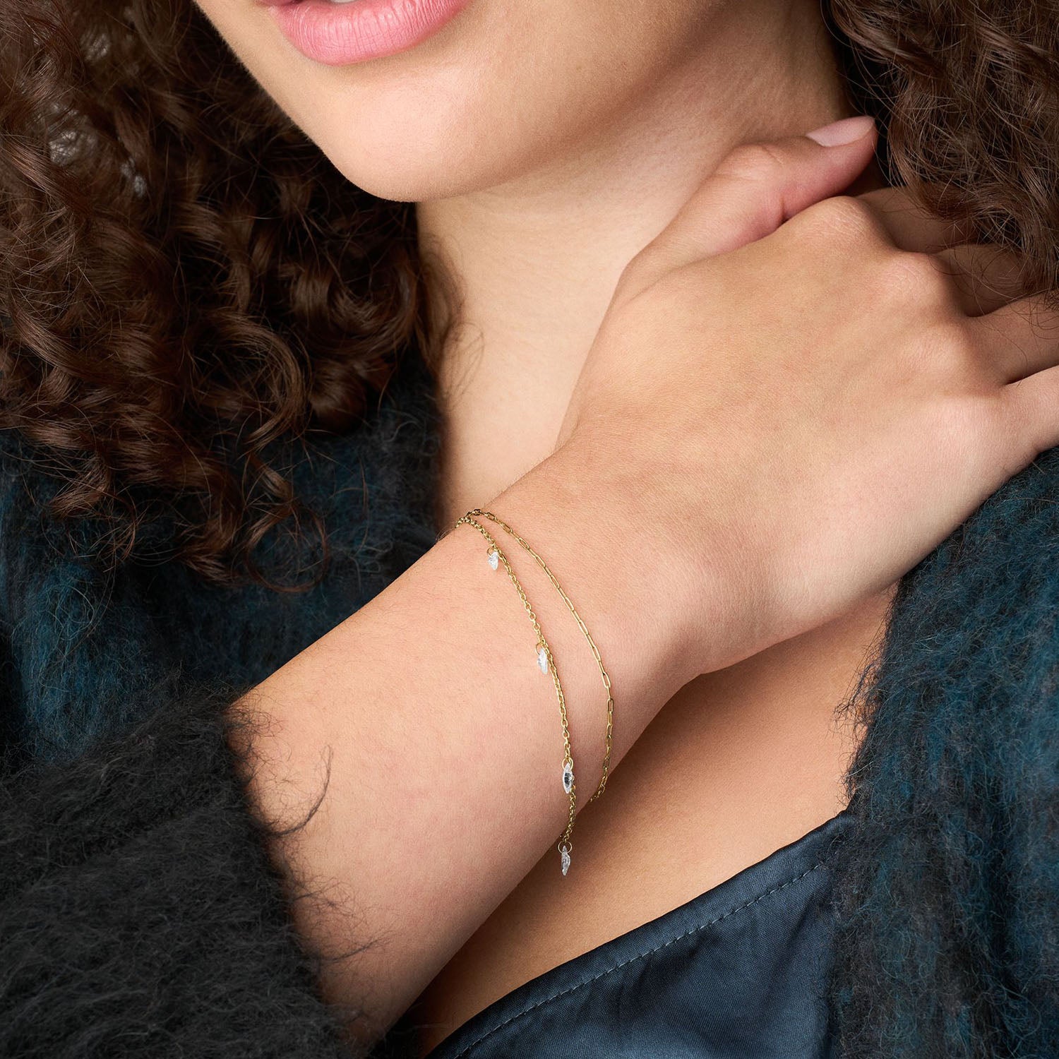 Fossil Damen Armband Ellis Shaky Glitz