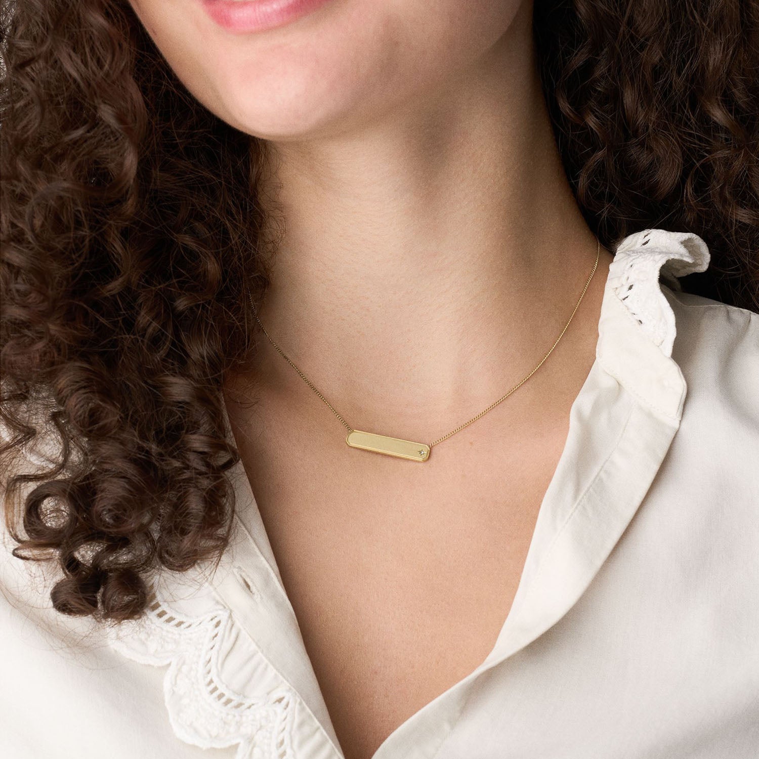 Fossil Damen Halskette Sadie Engravables