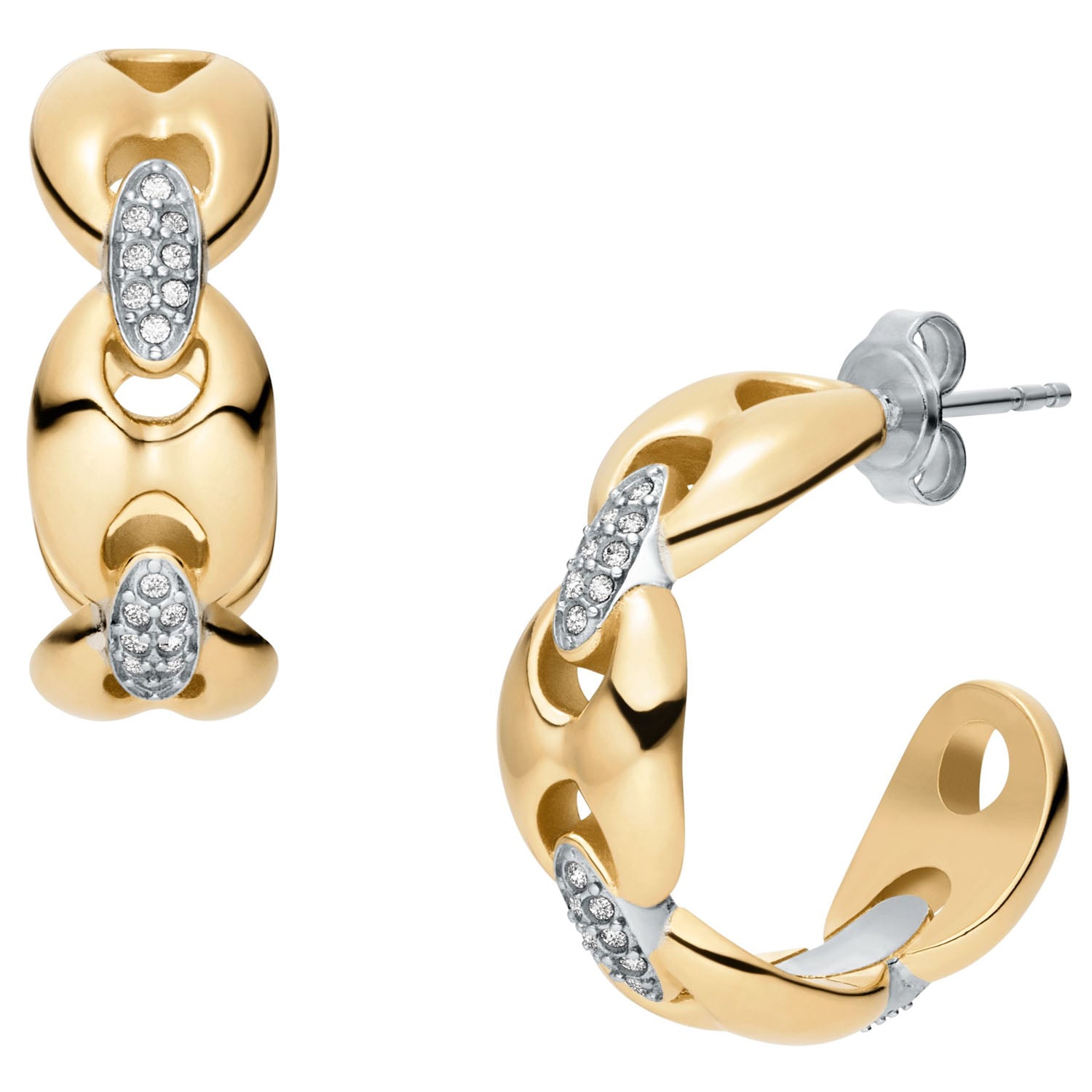 Fossil Ohrringe Heritage D-LINK Glitz