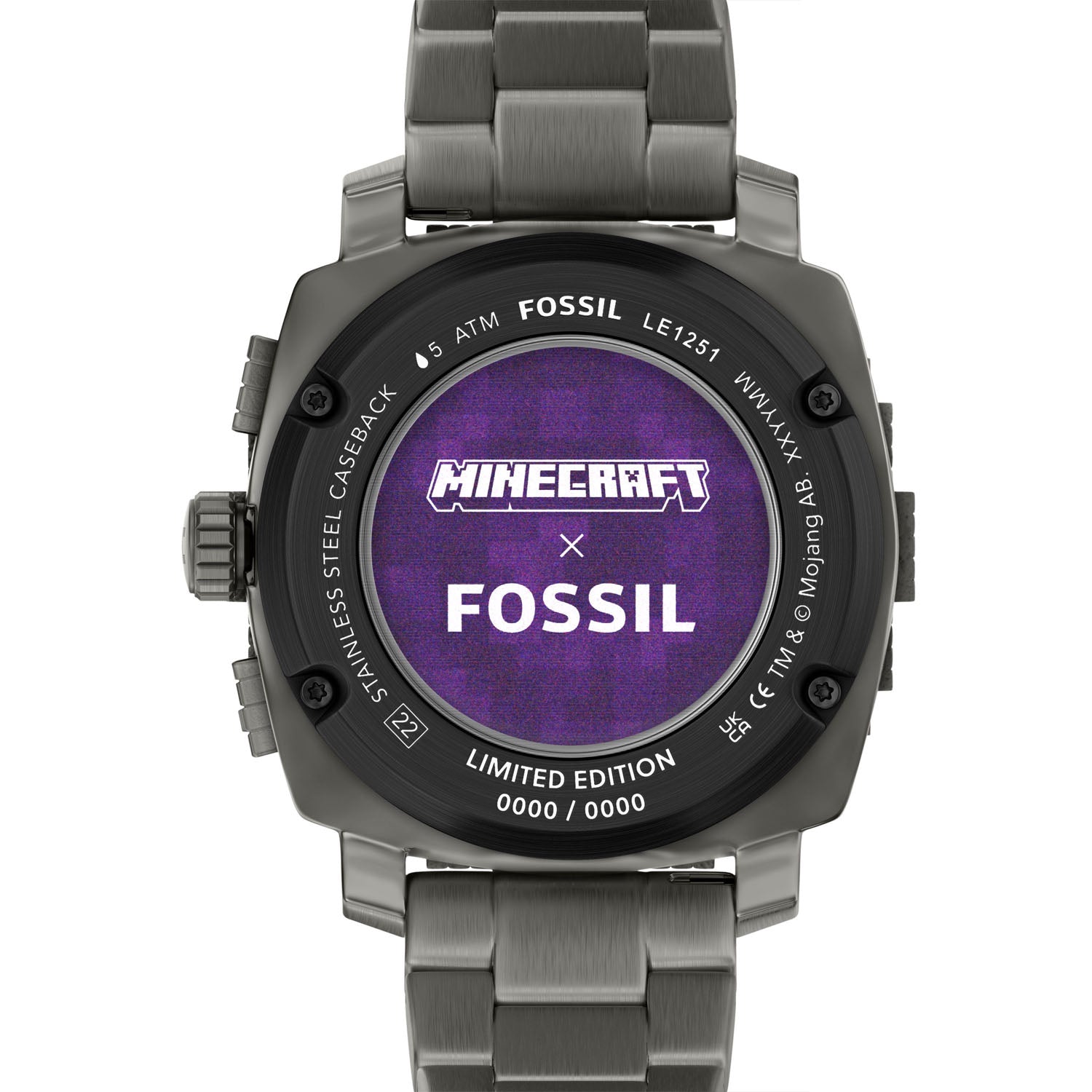 Minecraft x Fossil Uhr Limited Edition Chronograph The Nether