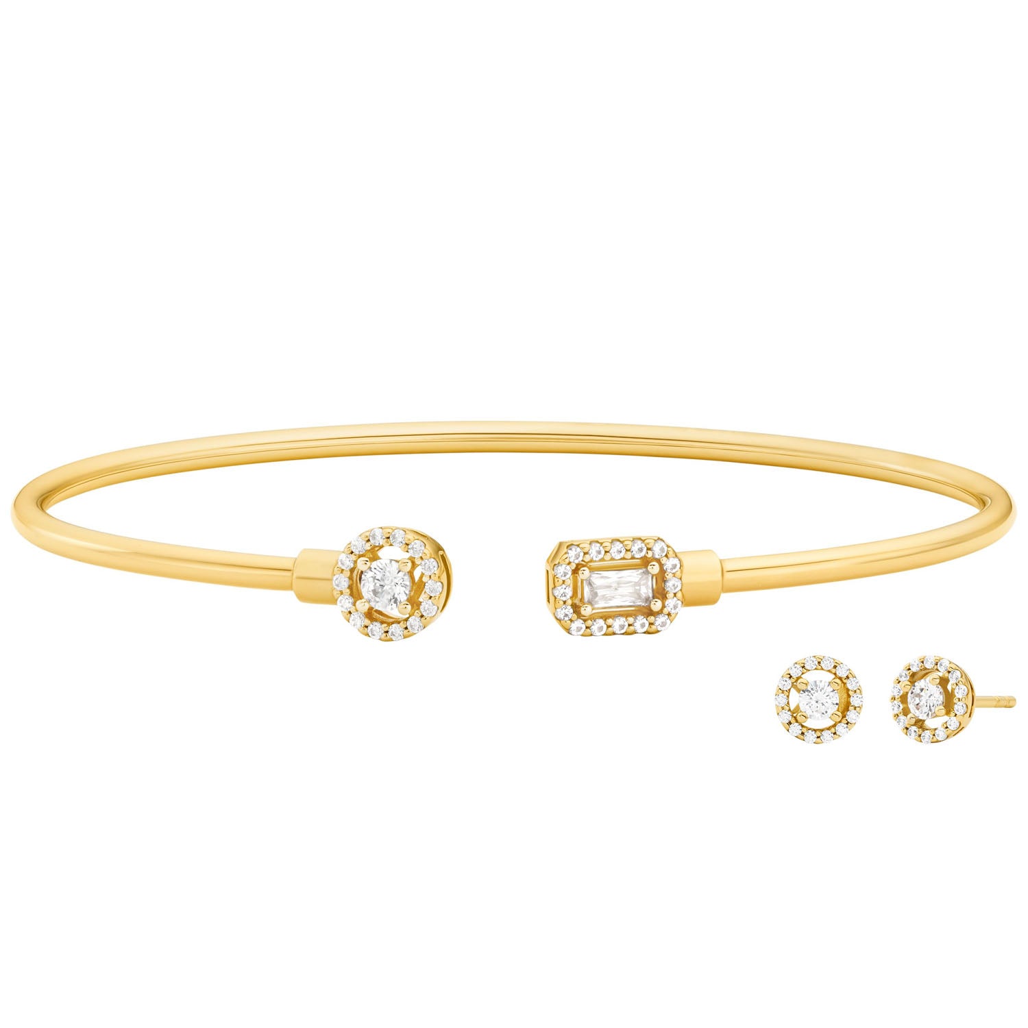 Michael Kors Damen Set Armreif & Ohrringe KORS BRILLIANCE