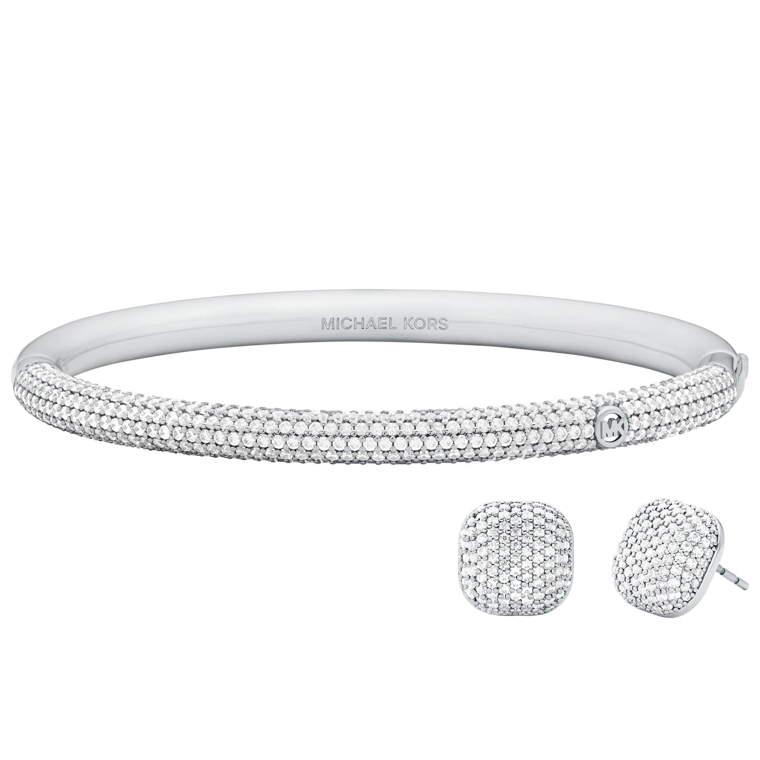 Michael Kors Damen Set Armreif & Ohrringe KORS BRILLIANCE